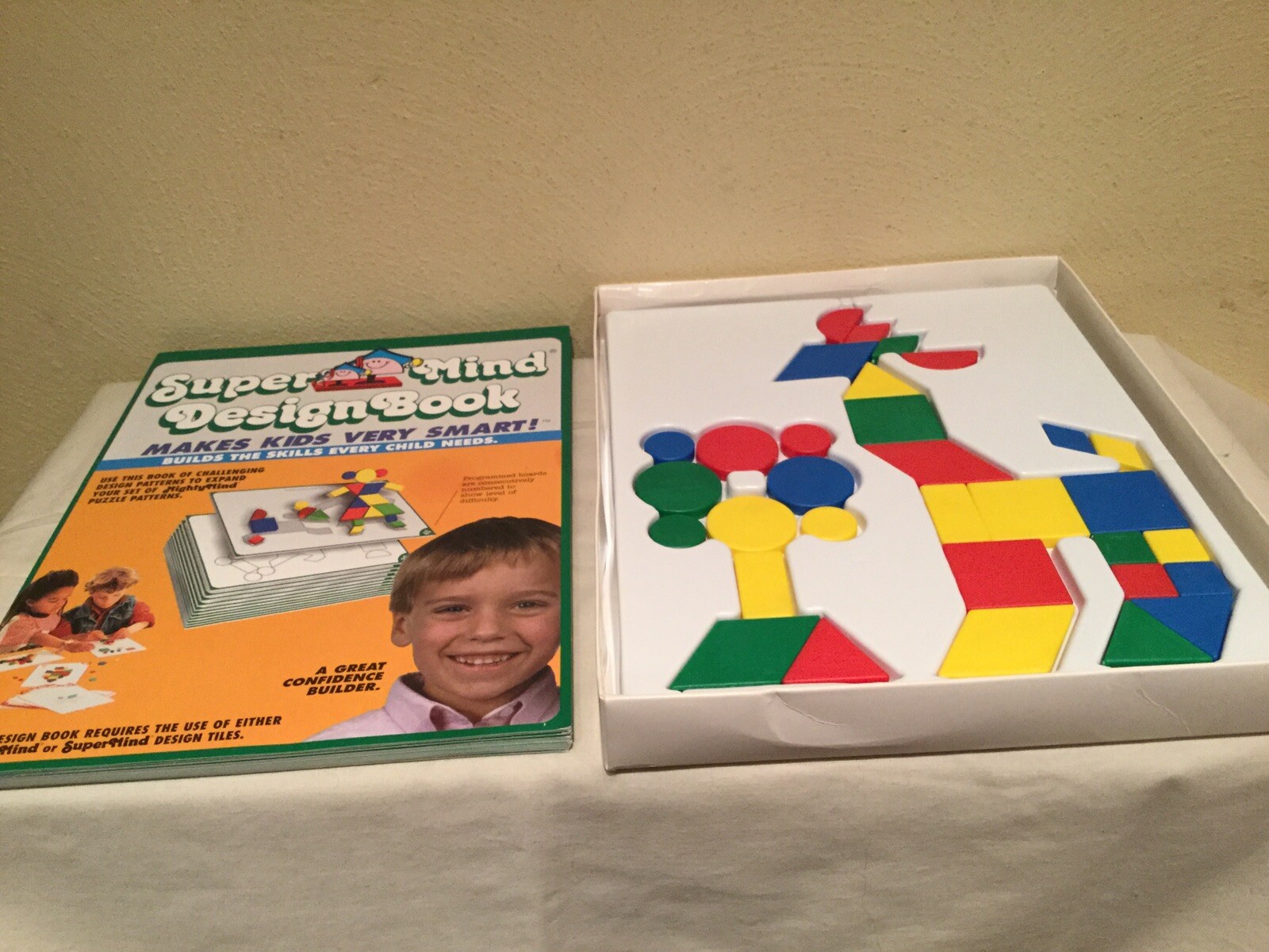 2008 LEISURE LEARNING MIGHTY MIND+SUPER MIND TILES & PATTERN CARDS ACTIVITY SET