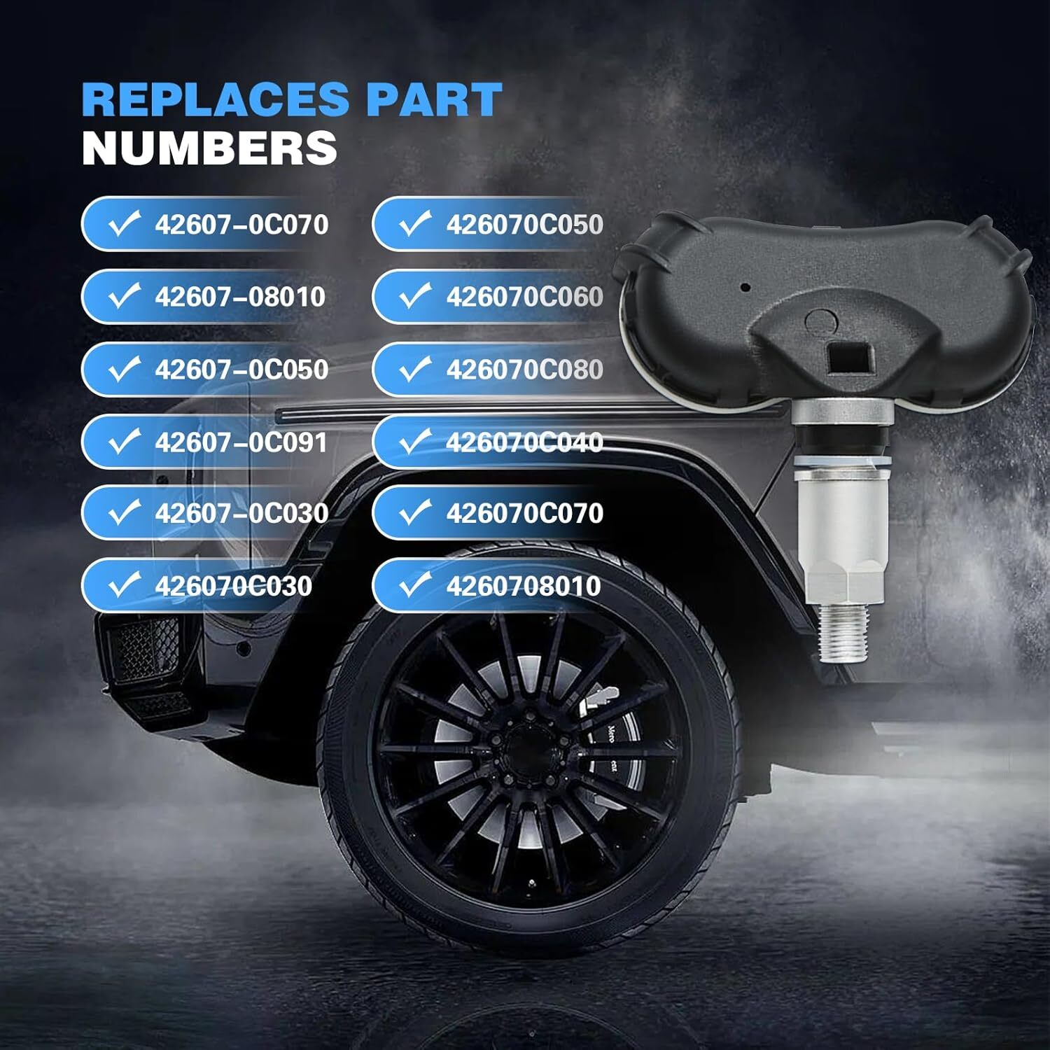 TPMS Sensor 315MHz Tire Pressure Monitoring System Sensor Compatible for Toyota