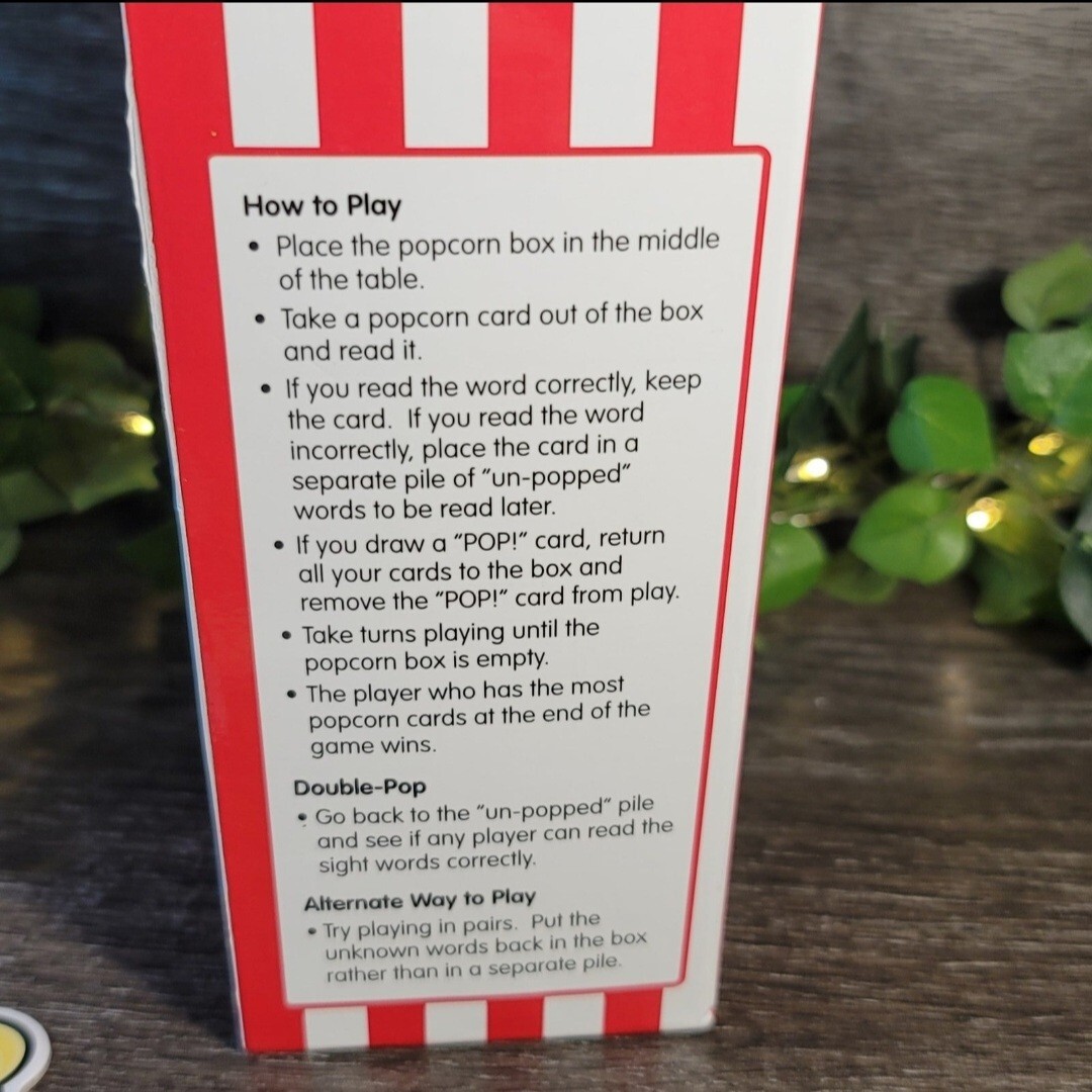 POP For Sight Words Educational game. Learning Resources.