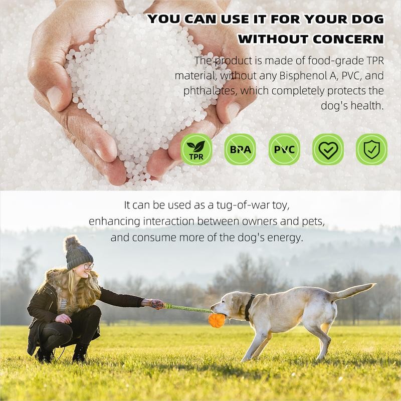 PROKEl Dog Rope Fetch Exercise ToyforMedium Large Aggressive Chewers BreedDogsC