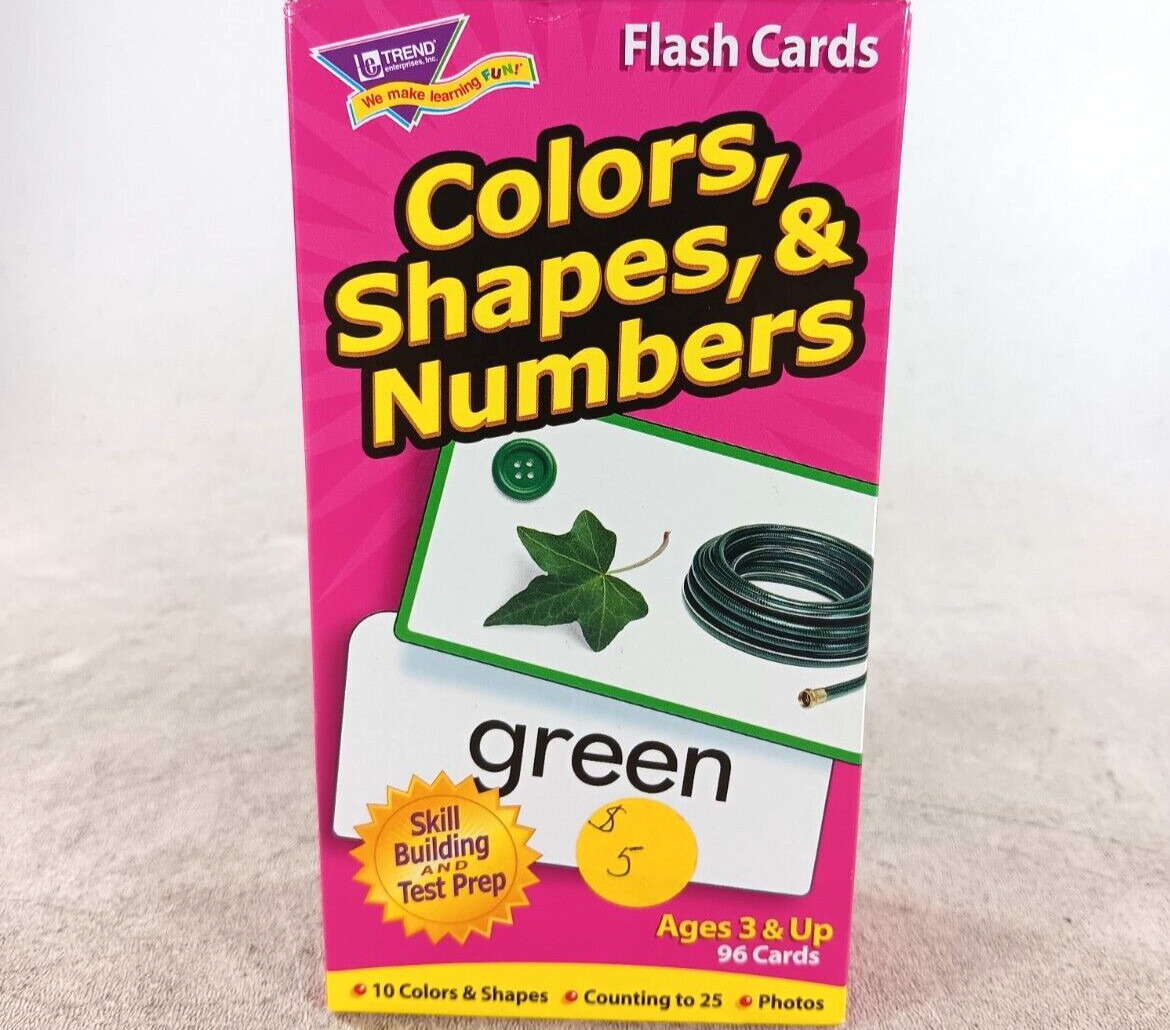 Colors, Shapes, & Numbers Skill Drill Flash Cards by Trend Enterprises