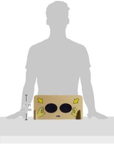 small foot 6570 Sensual game “Feel wall” made of wood, educational game to feel