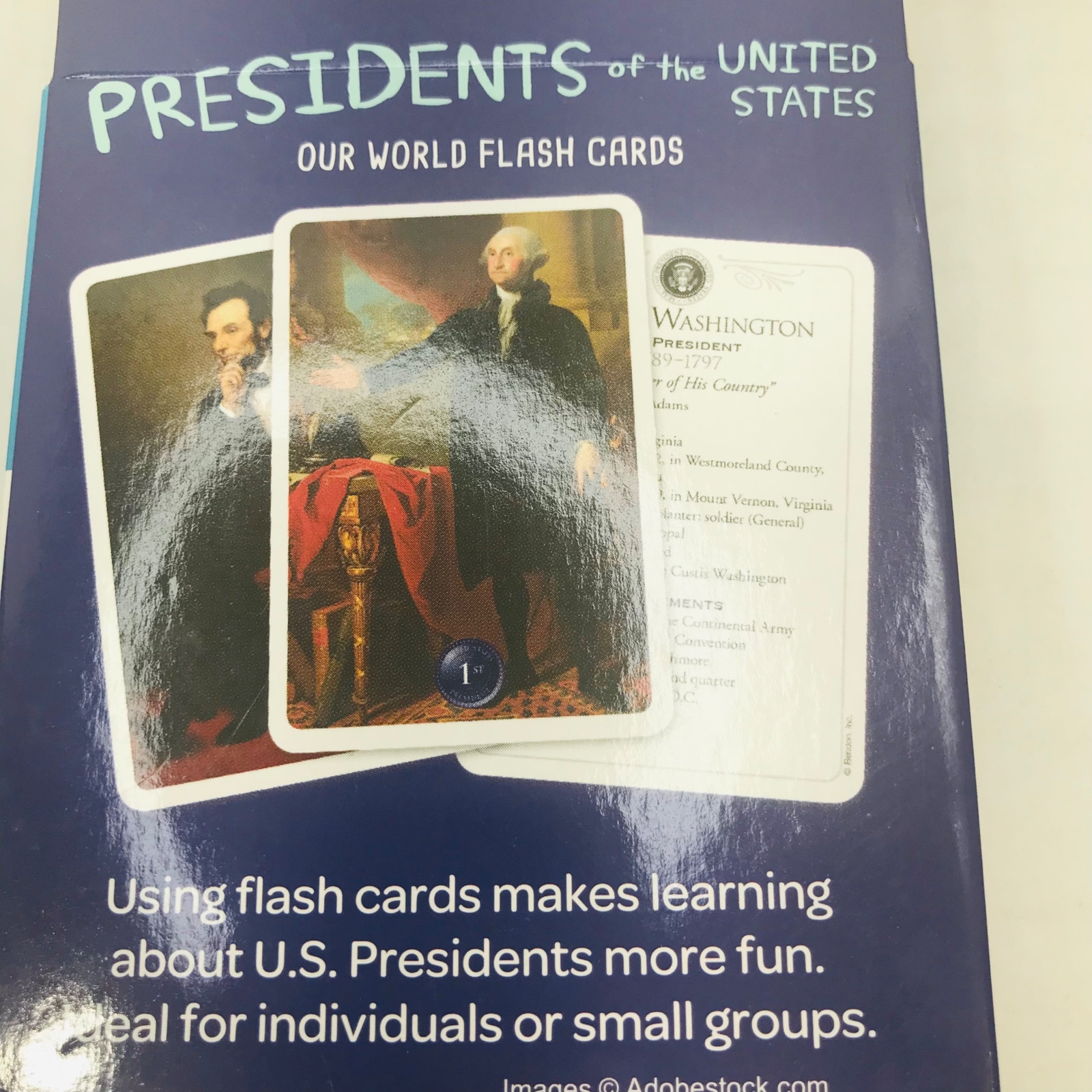 Bendon United States / Presidents Flash Cards Ages 5+ And 6+ New