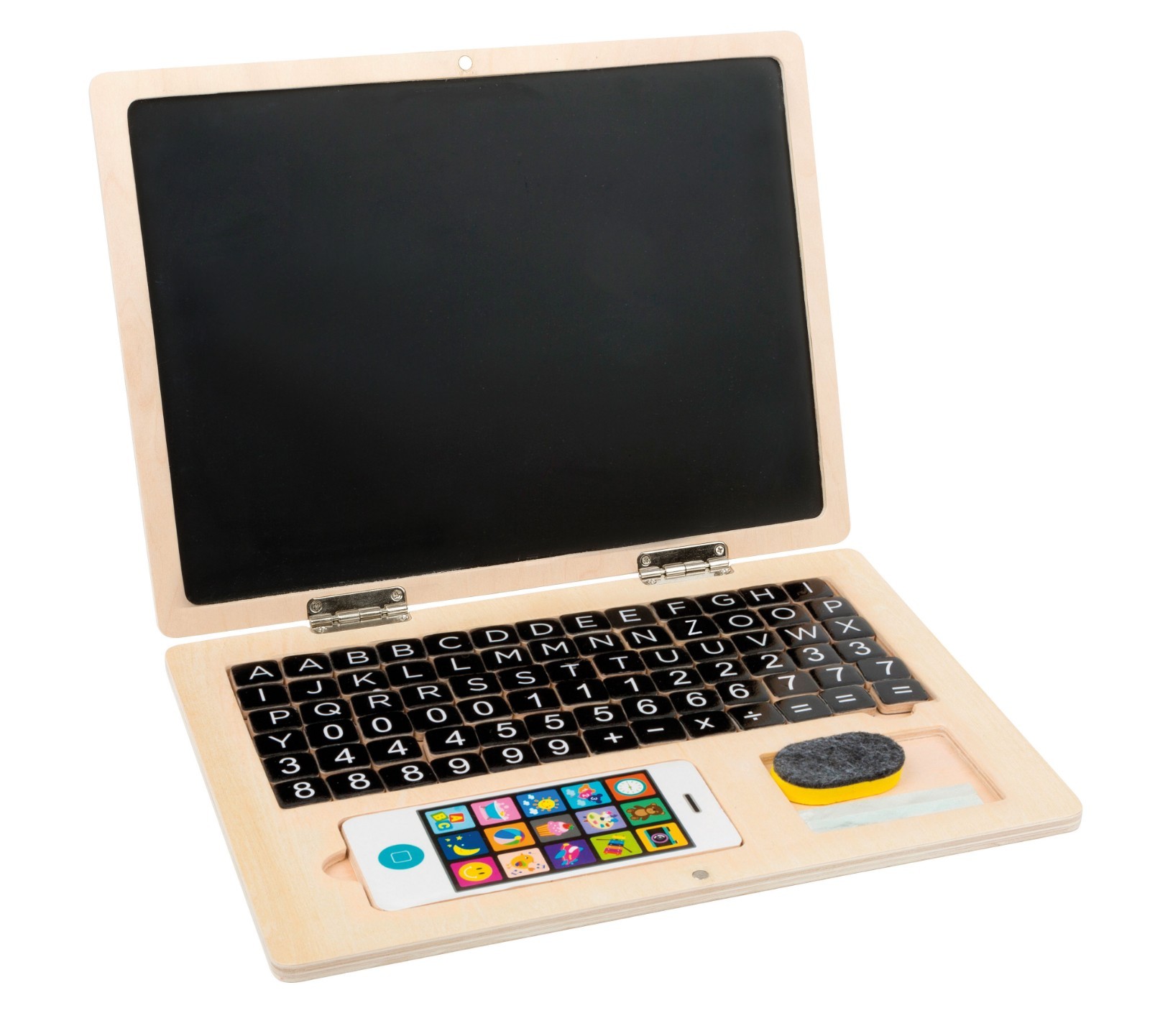 Small Foot Wooden Laptop with Magnet Board 11.8″ x 8.7″ x 0.6″