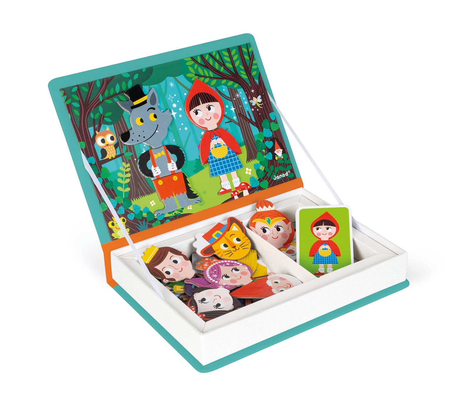 Janod – Magneti’Book Story Book – 40-Piece Magnetic Educational Set – Encourages