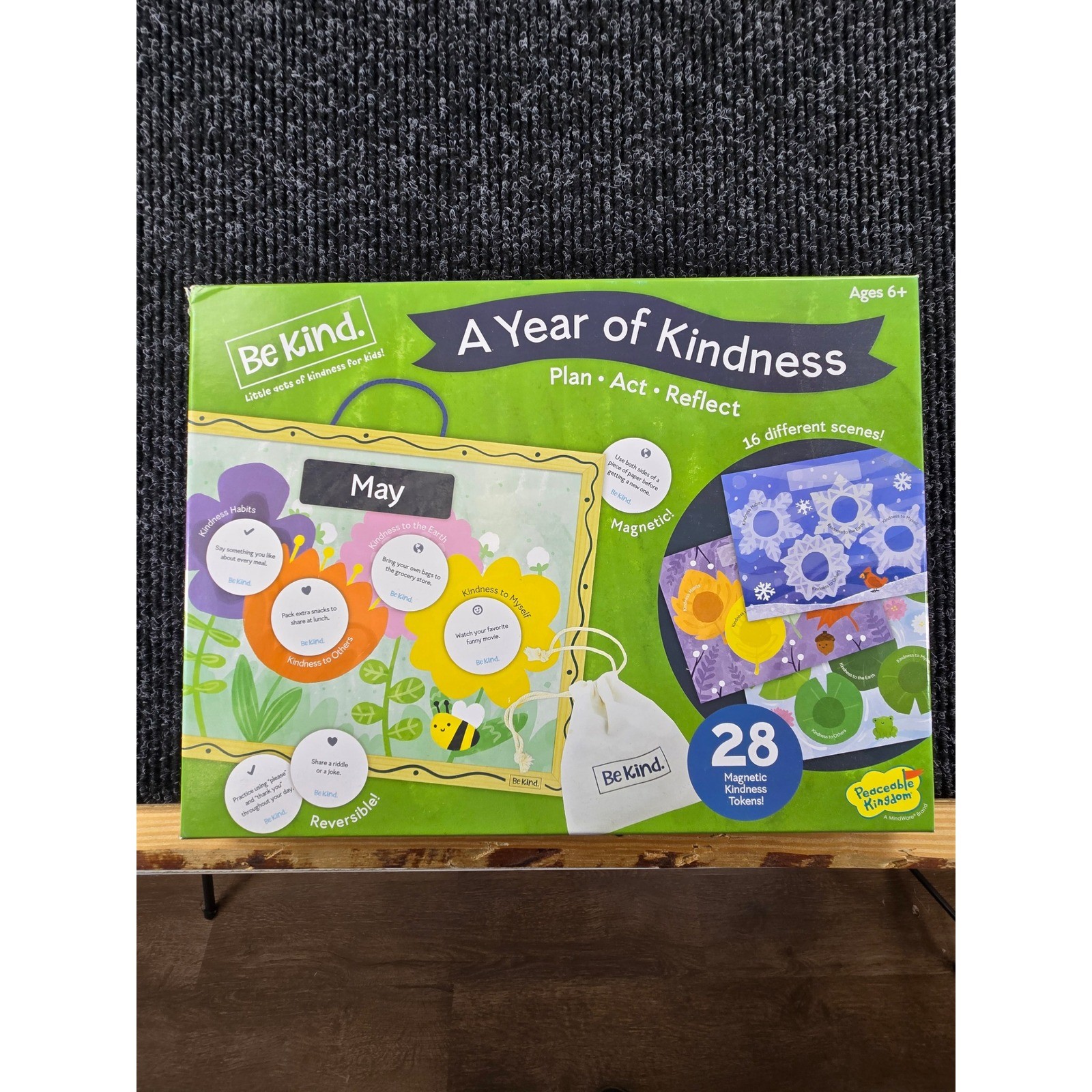 Peaceable Kingdom A Year of Kindness Magnetic Activity Board Set Ages 6+