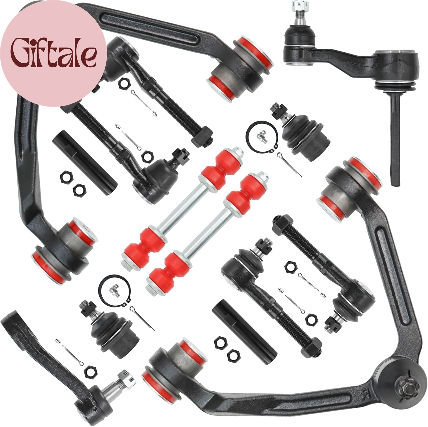 4WD 14Pc Front End Suspension Kit for Ford F-150 1997-2003, F-250 1997-1999, Exp