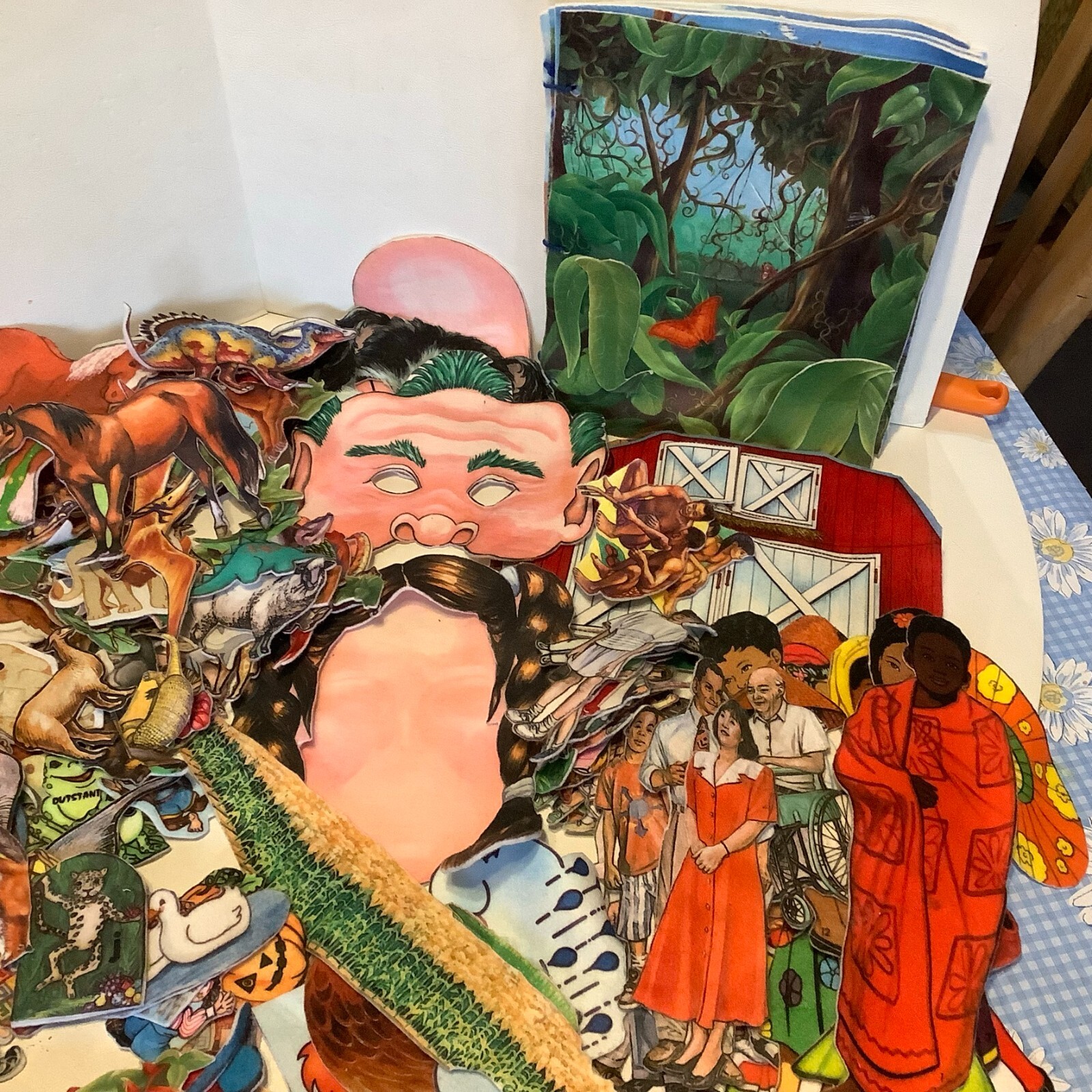 Large Lot of Bible Religious Children Story Flannel Graph Animals