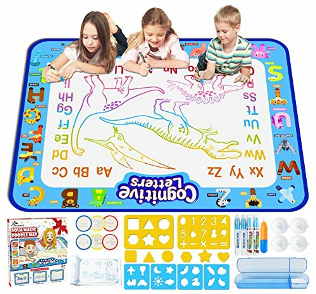 Aqua Magic Tapis de dessin à l’eau Extra large Tapis de dessin éducatif