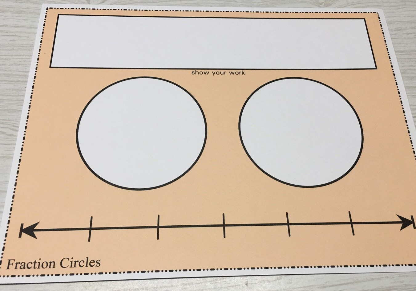 Write-On/Wipe-Off Fraction Circle And Square Math Mats (20) Classroom.set