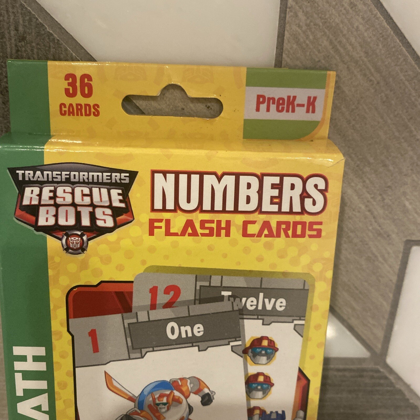 Transformers Rescue Bots Pre-K K Flashcards MATH. Numbers Flash Cards