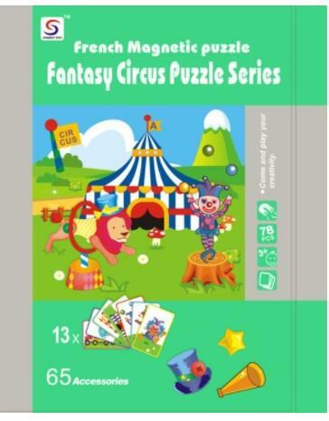 Kids Puzzle Mix & Match Magnetic Book Character Series Figures Face Toy Set A11