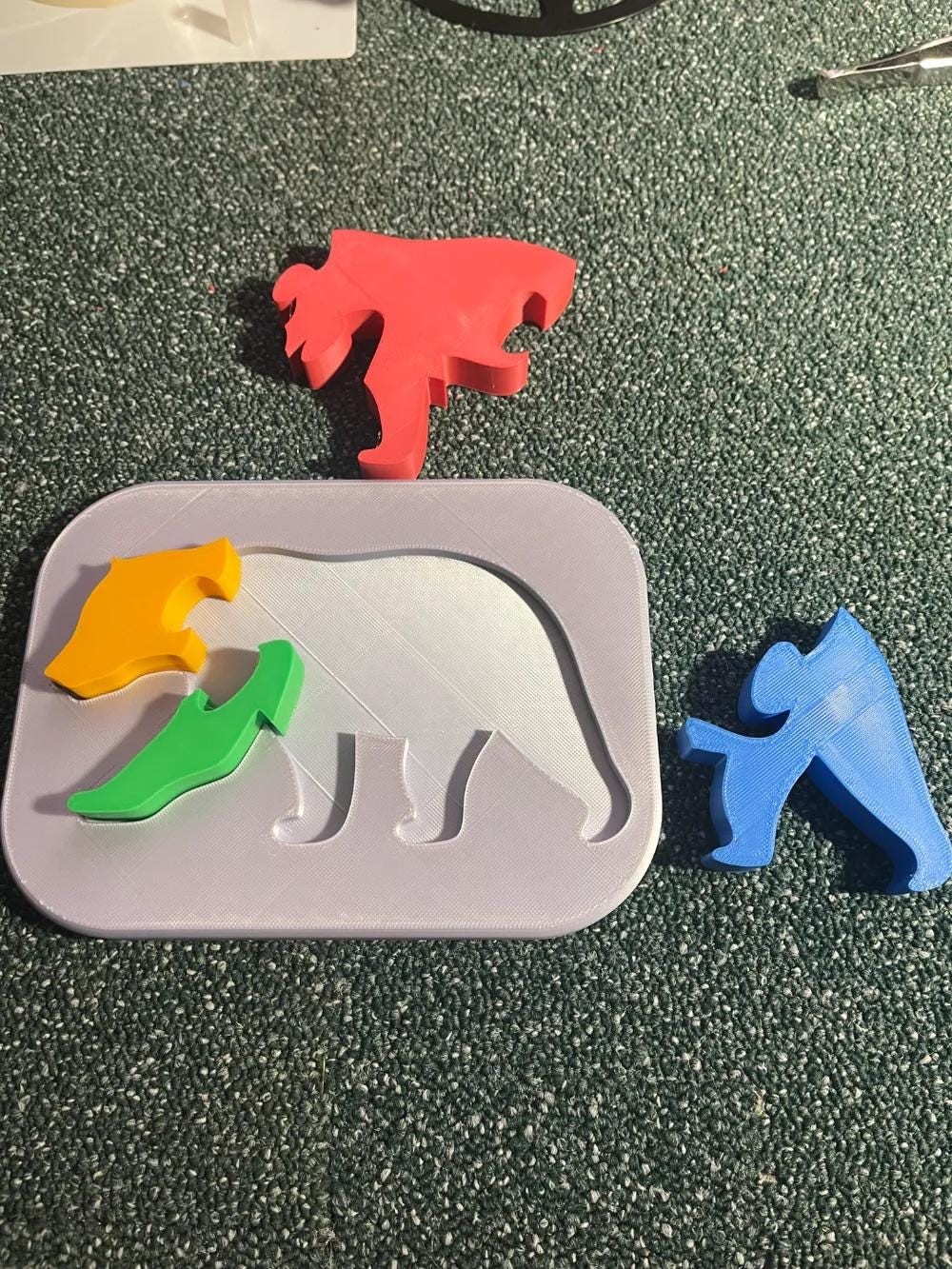 Bear Shape Puzzle for Kids – Motor Skills Development and Shape Orientation –