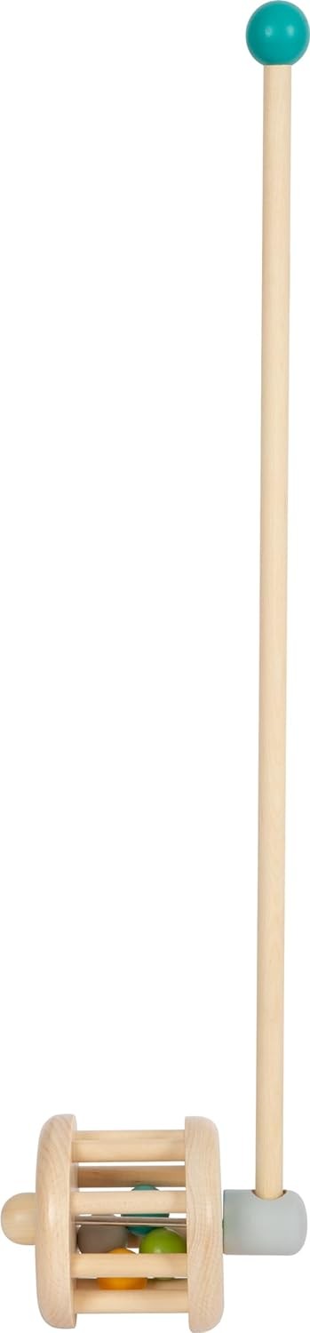 small foot Push-Along Rattle, Made of Wood, Walking aid for Young Children, Ages