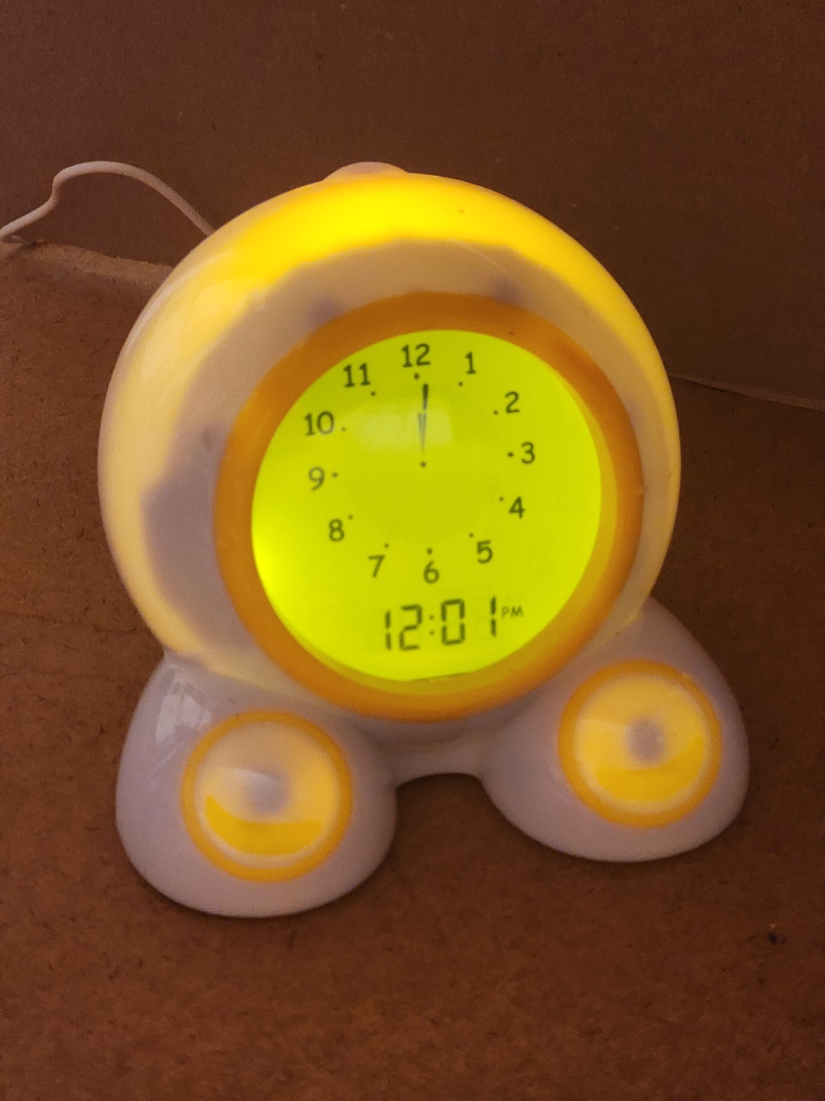 Onaroo Teach Me Time Talking Alarm Clock & Night-Light – with USB Power Cable