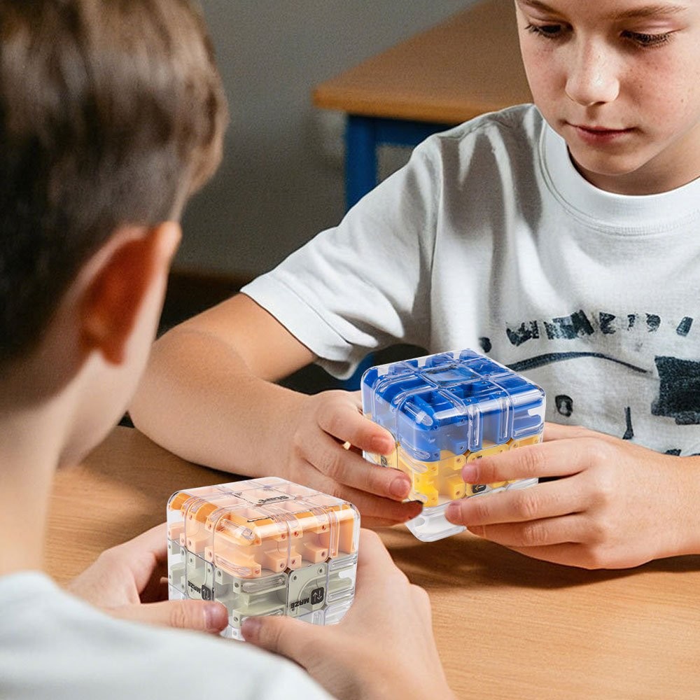 Large 3D Labyrinth Cube Puzzle,Magic Cube Maze Ball Puzzle Christmas Kids GiftJQ