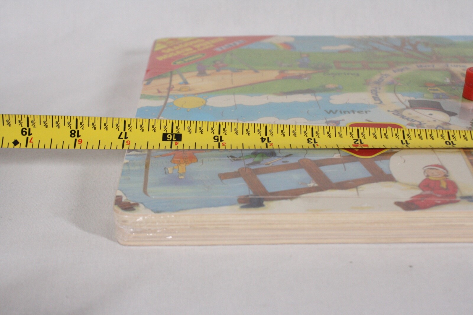 BATTAT 2001 WOODEN MAGNETIC EDUCATIONAL PUZZLE CALENDAR ACTIVITY BOARD NEW