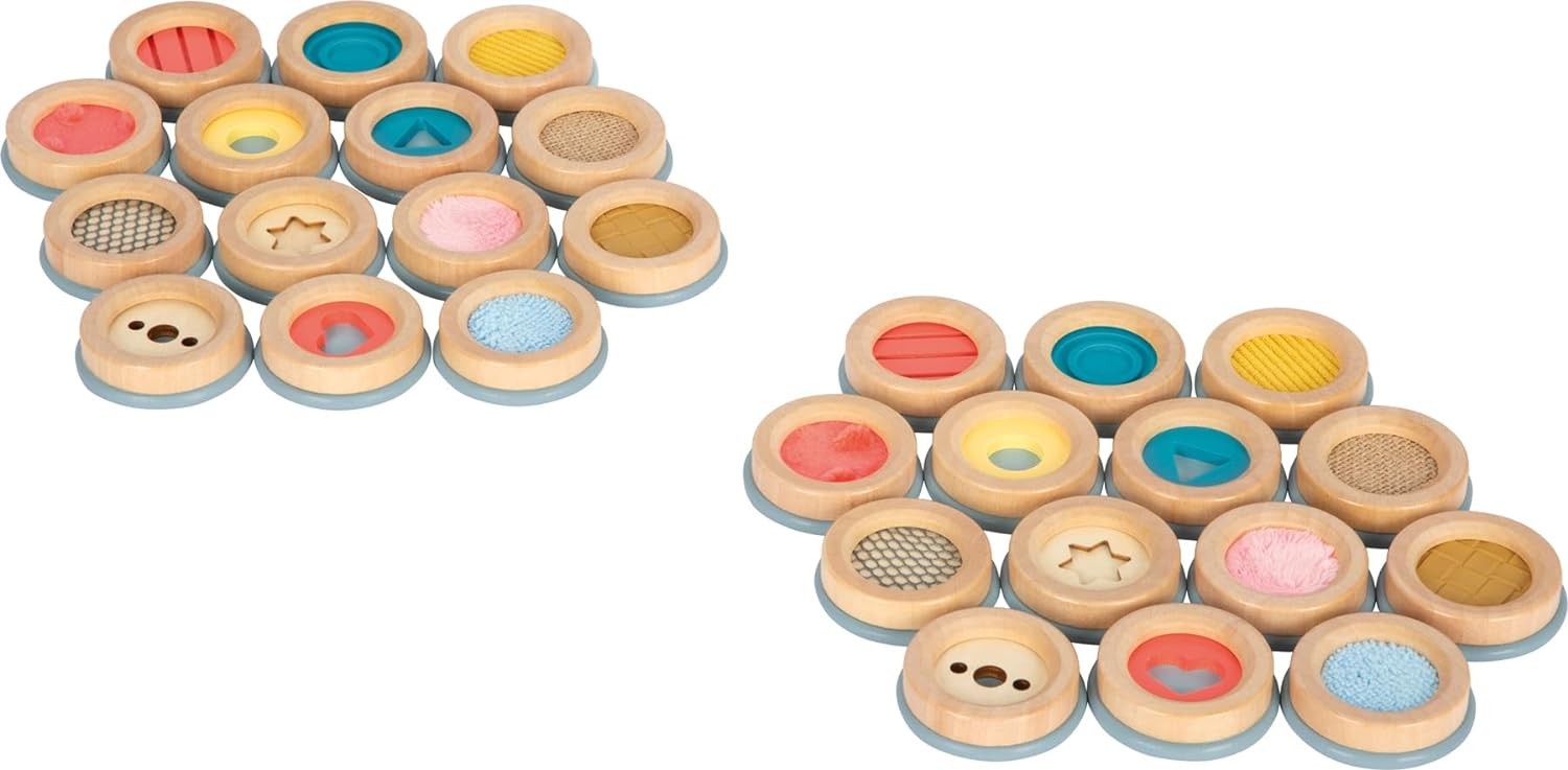 small foot Feeling Sensory, Memory Game of Touching Various Surfaces, for Kids A