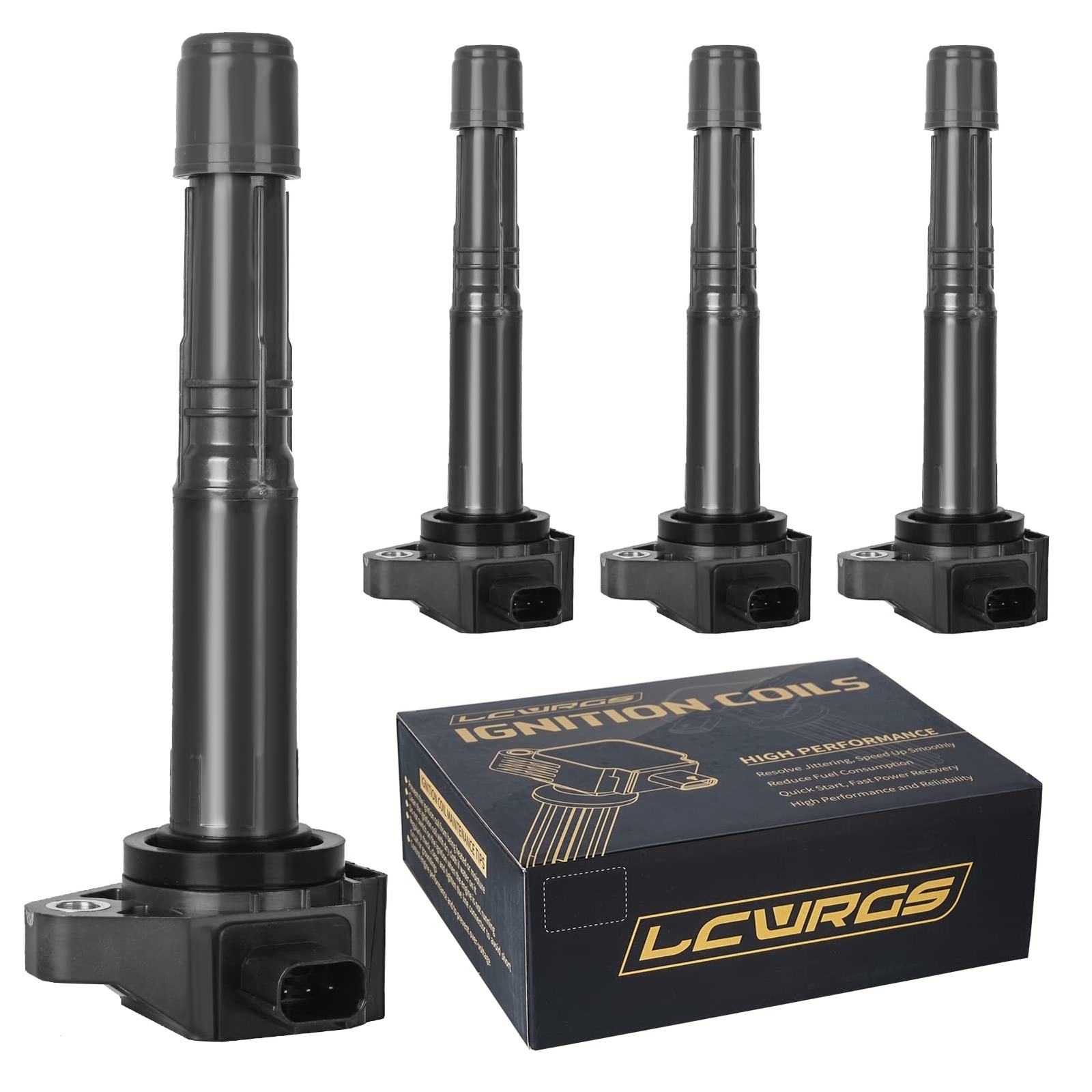 Set of 4 Ignition Coil Pack Fits for 2.4 L4 2013 2014 2015 2016 2017 Honda Ac…