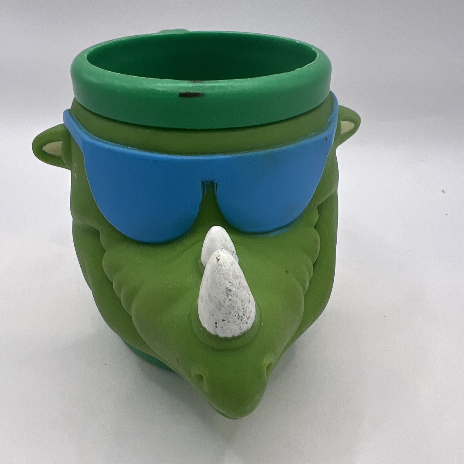 2003 Super Duper Publications Animal Set 4 Mugs Monkey Elephant Hippo Rhino