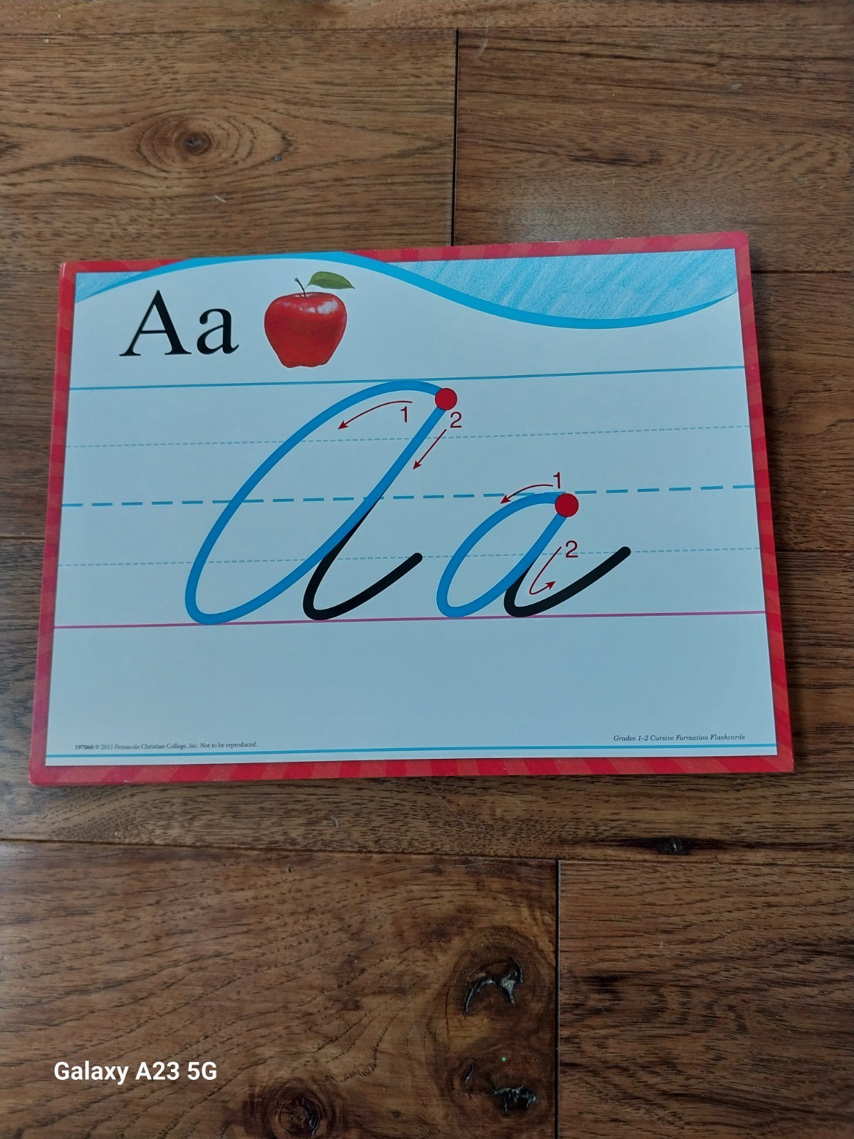 Abeka Cursive Formation Flashcards Grades 1-2, Cursive Aa-Zz & 1-10 (30)