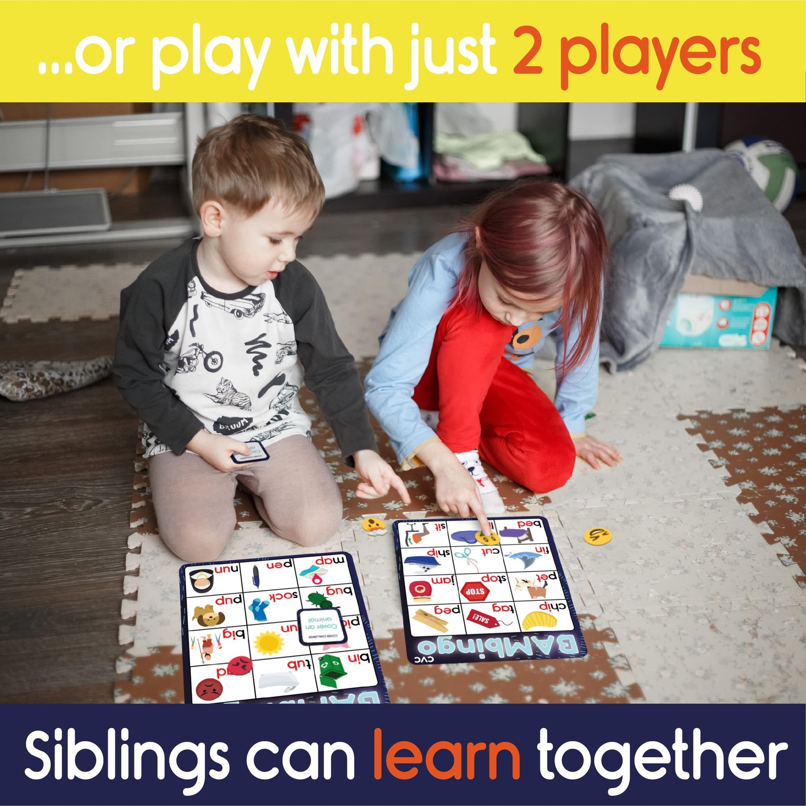 Alphabet and Phonics Bingo – ABC Learning Letter Recognition and CVC Words wi…