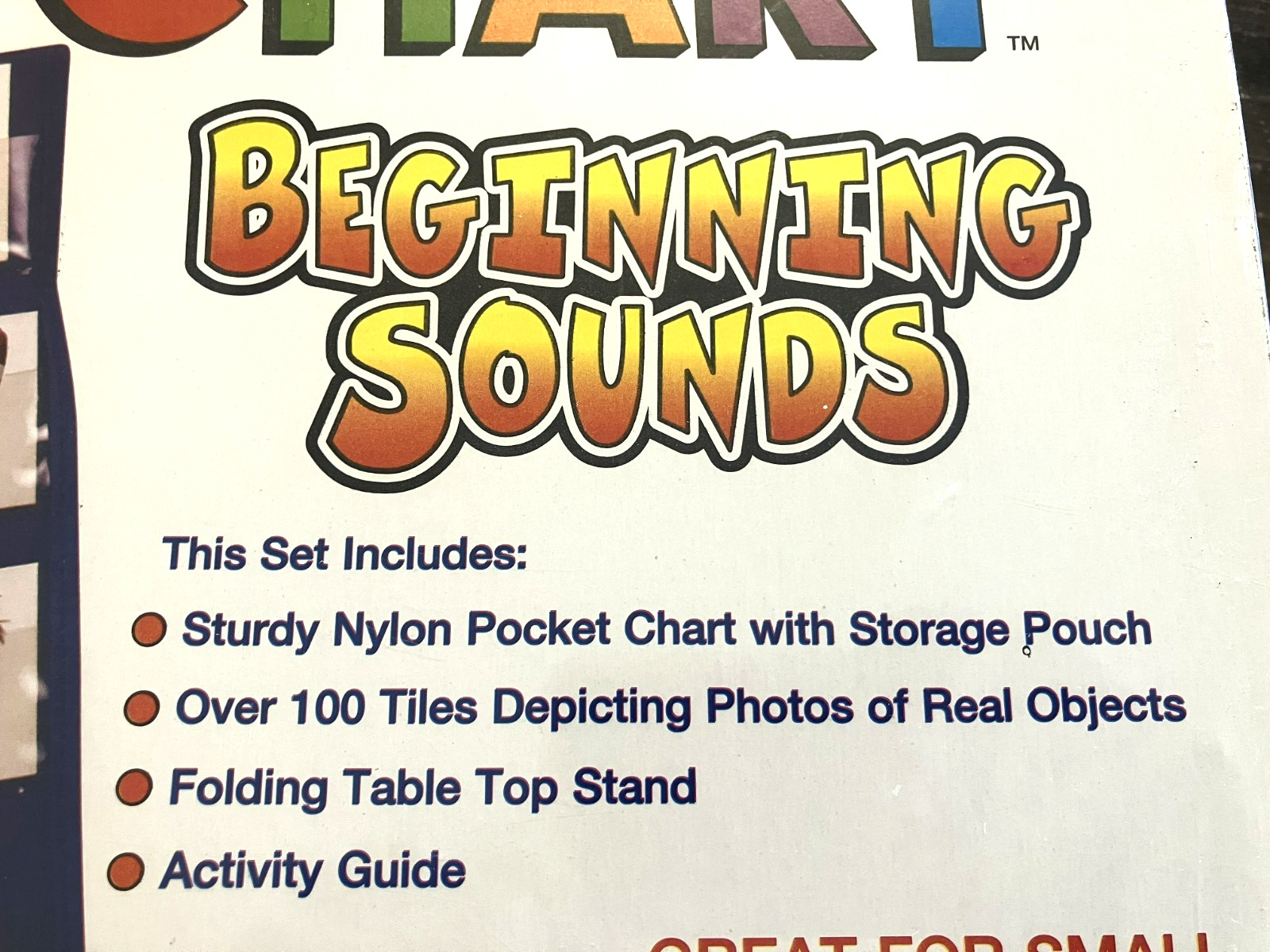 NEW Children’s Table Top Pocket Chart BEGINNING SOUNDS for Kids Grades K – 3