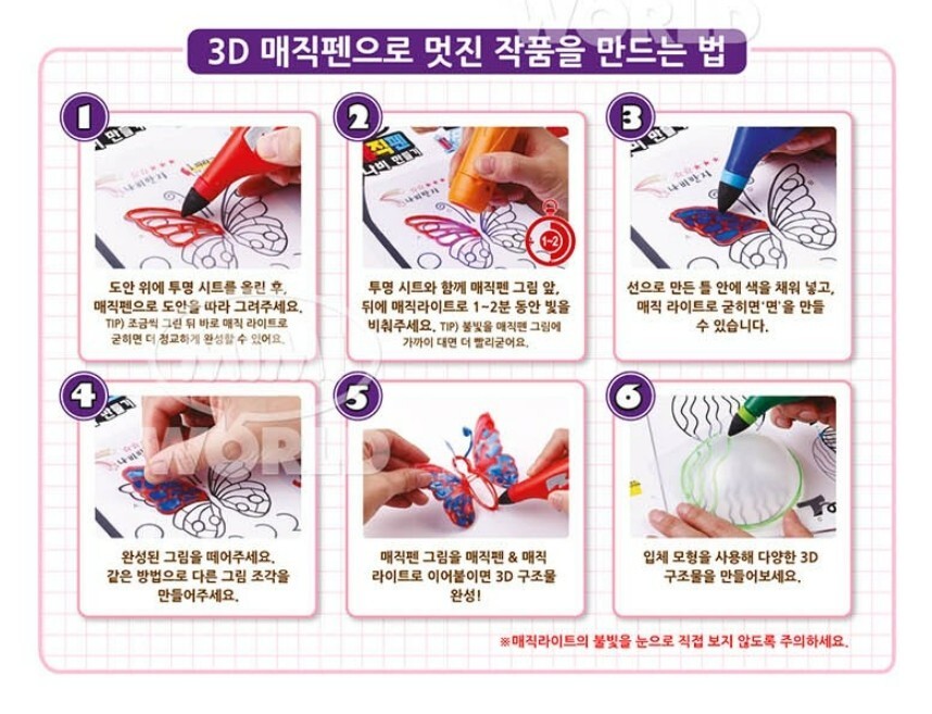 3D Printing Magic Pen Egypt MiMi World Educational Toy 3D Frame Art Creativity