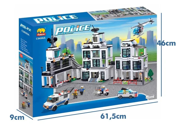 NEW Jubiux Police Public Order C9698A Kids Block Building Educational 3D Puzzle