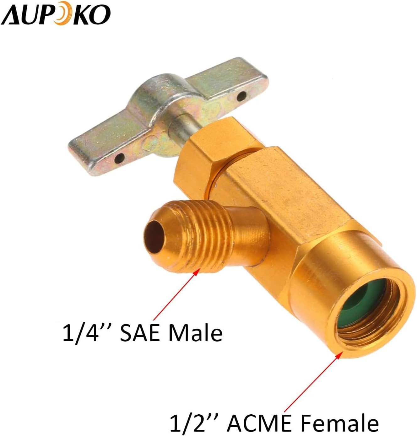 R134A AC Refrigerant Charge Hose Kit with Pressure Gauge 1/2″ Self-Sealing Valve