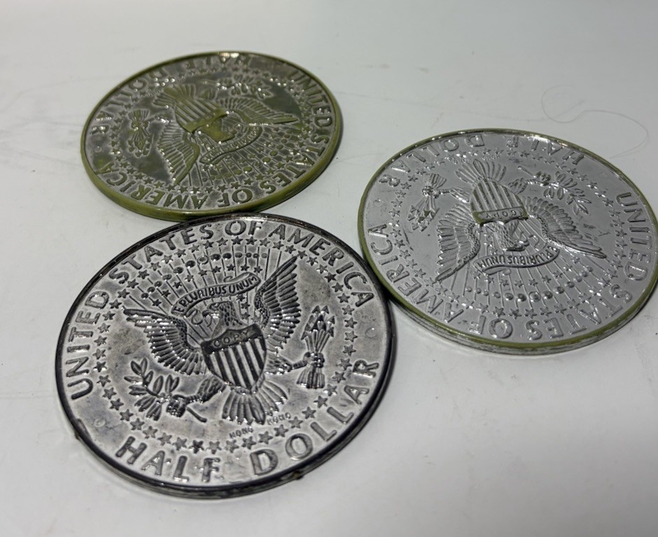 3″ Plastic Play Money Lot Of 19 Hong Kong Kennedy Lincoln Buffalo Roosevelt