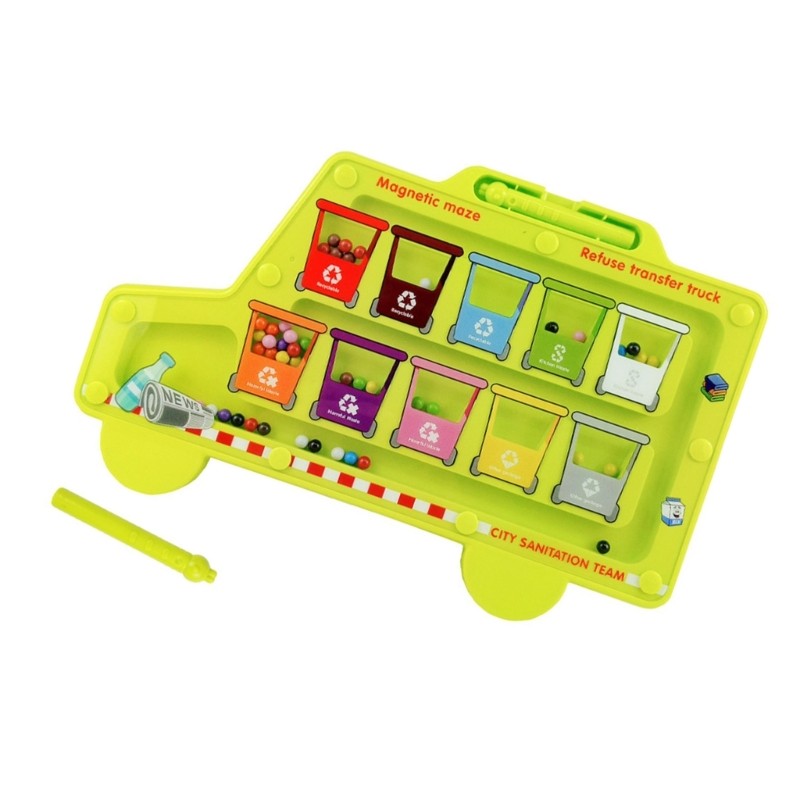 Maze Board Walking Bead for Kids Educational Color Sorting Activity Toy