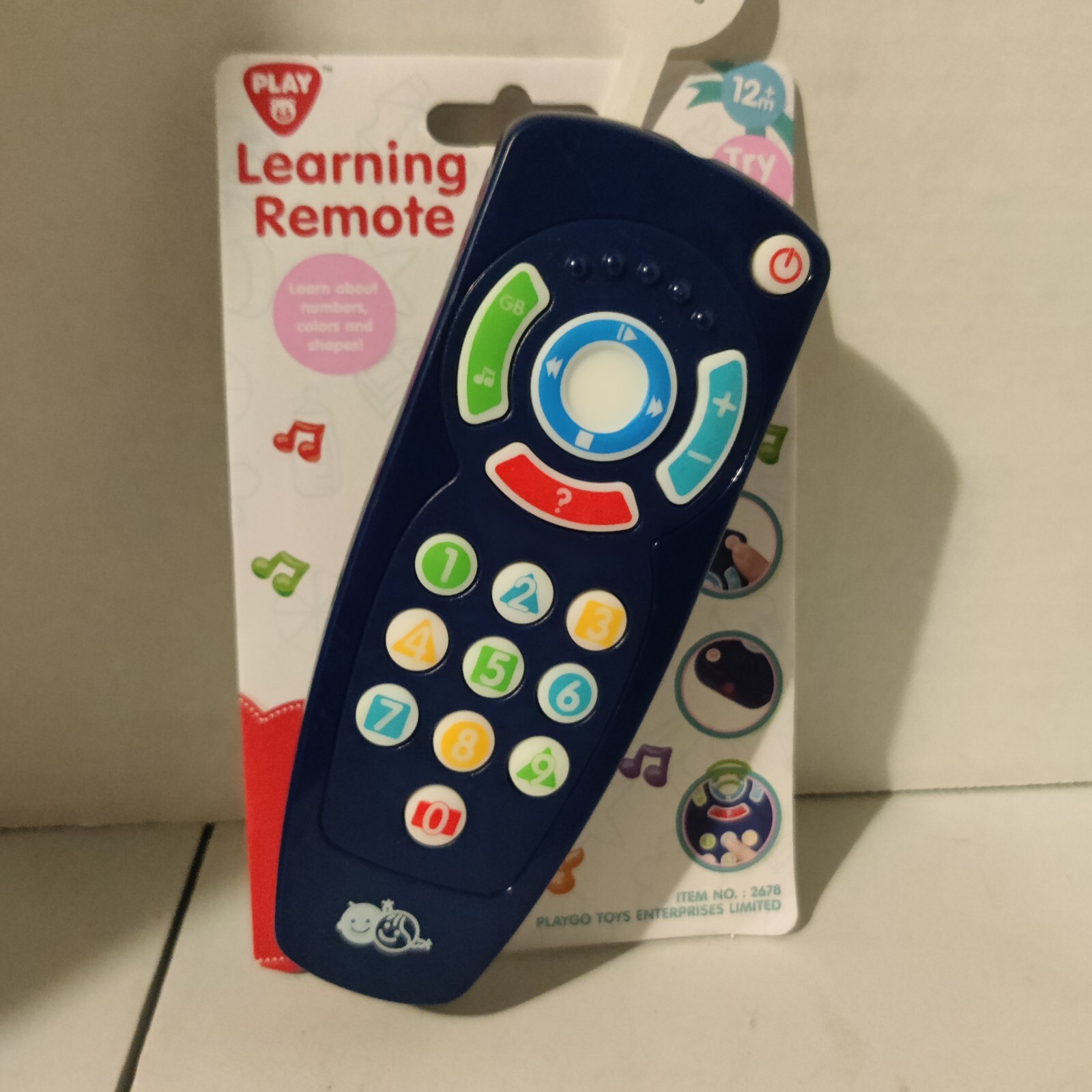 PlayGo Toys Baby Blue Learning Remote Toy, NEW