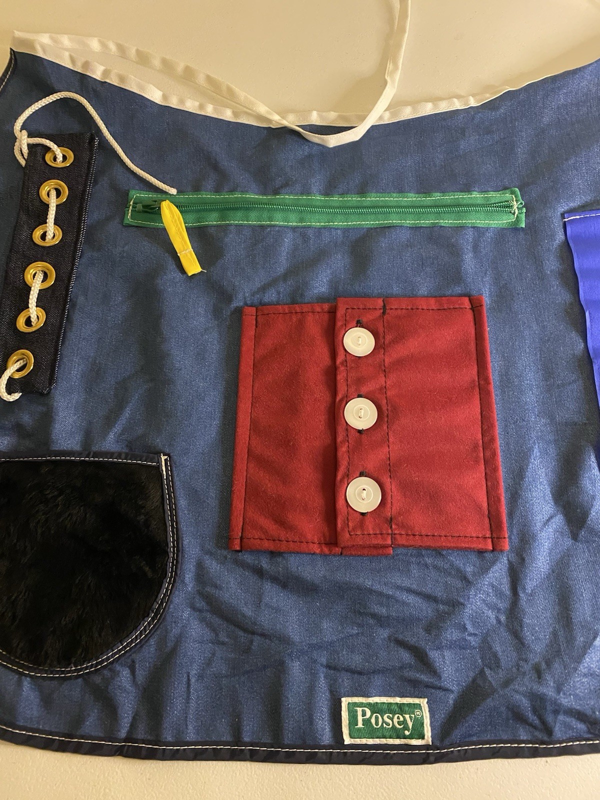 Posey Tactile Therapy Activity Apron Adult Size Fine Motor Skills OT, PT, (G7)