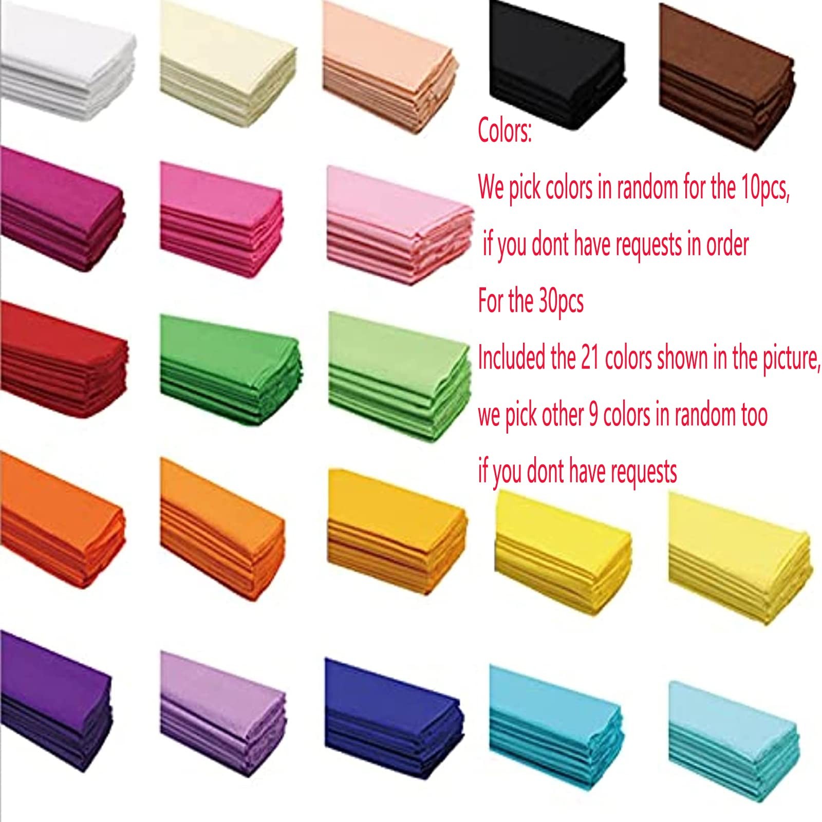 Premium Crepe Paper Party Streamers 21 Assorted Colors, Large 20 multicolor