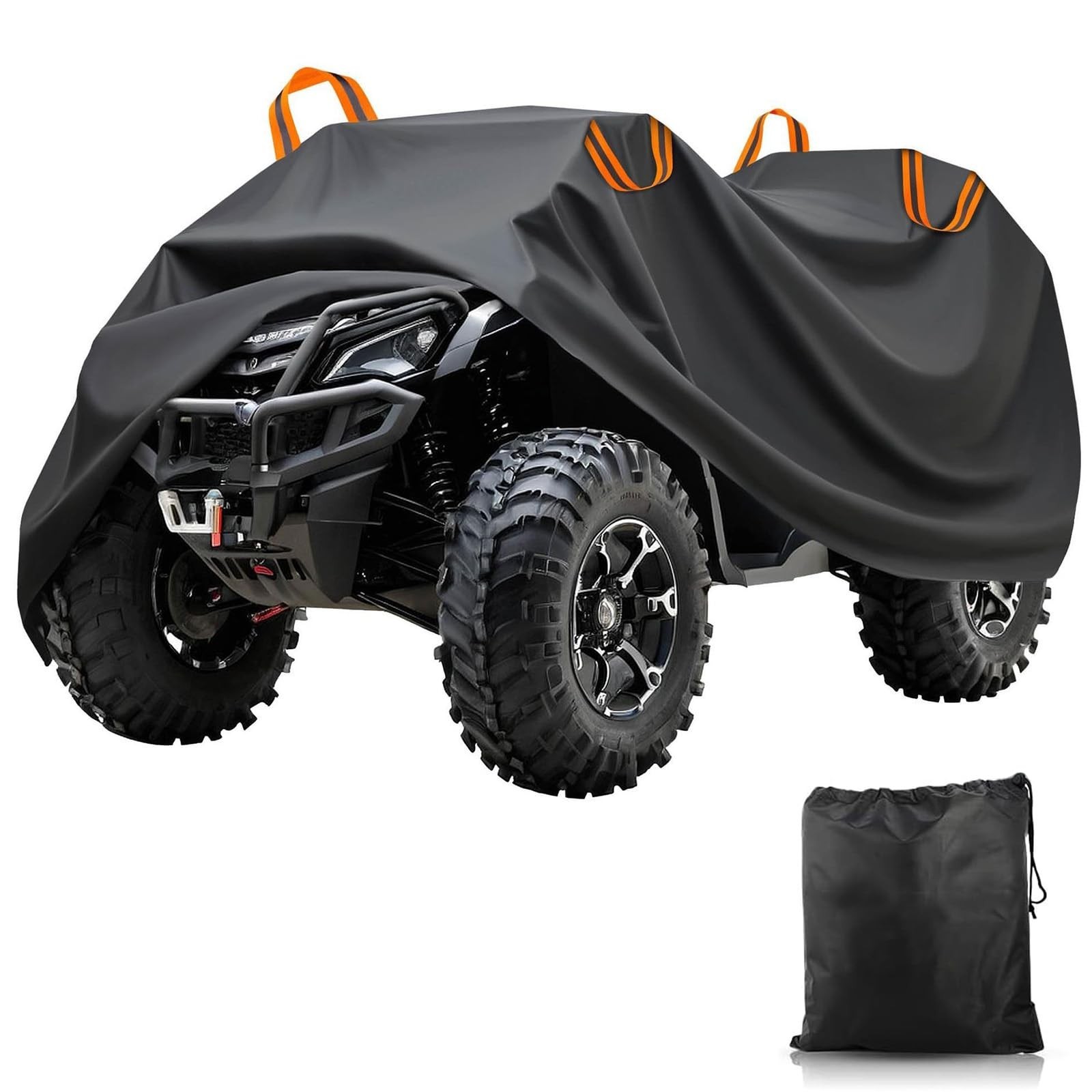 Heavy-Duty ATV Cover 600D Oxford Waterproof, UV Protection for 4-Wheeler/Quad…