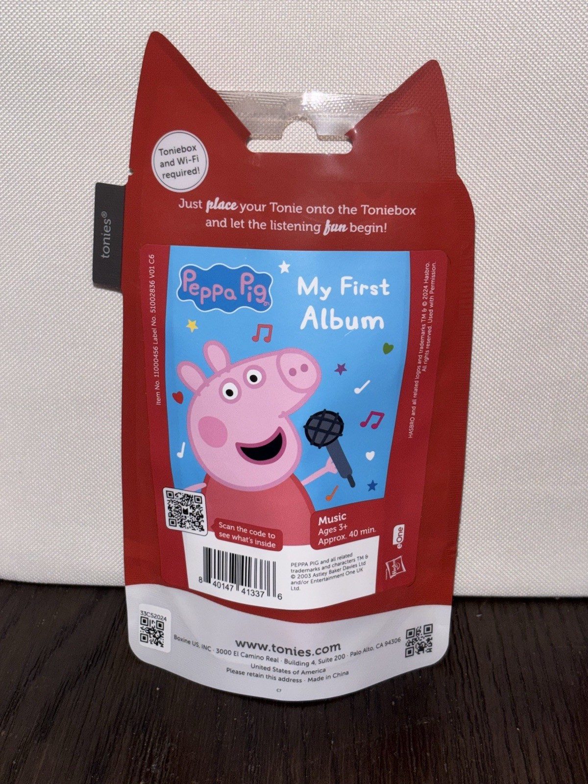 Tonies Peppa Pig: My First Album Tonie for Toniebox- NEW in package