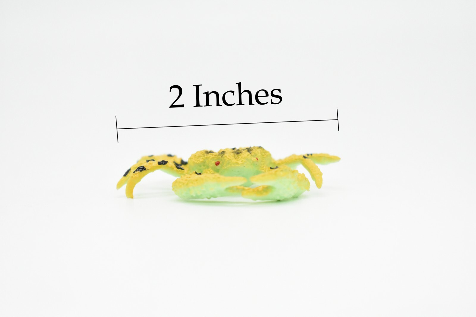 Yellow Crab, Spotted, Realistic Plastic Model Toy Replica 2″ CWG139 BB28