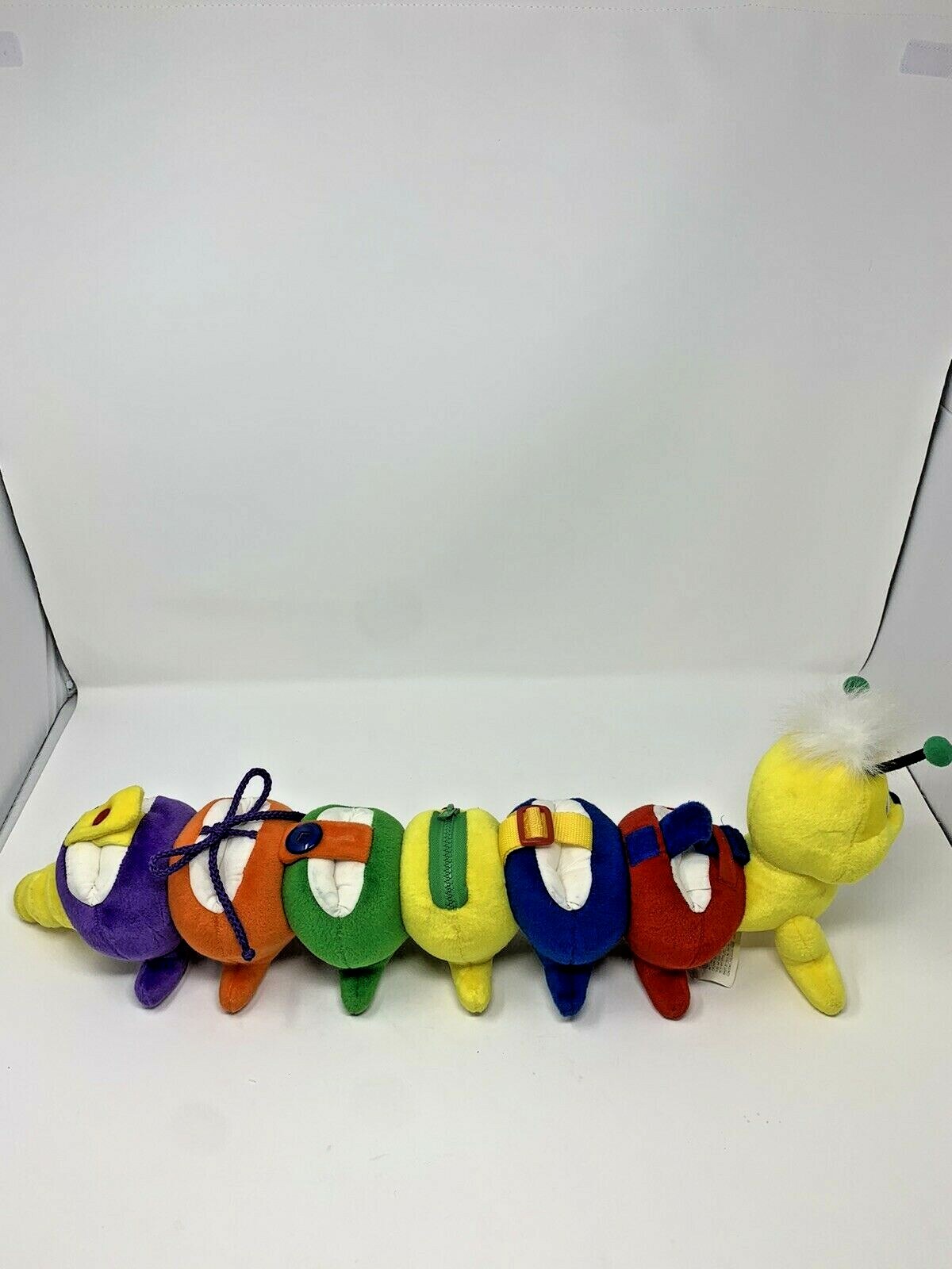 21″ Discovery Toys Caterpillar Dress-A-Pillar Plush Learning Toy 2012 Used