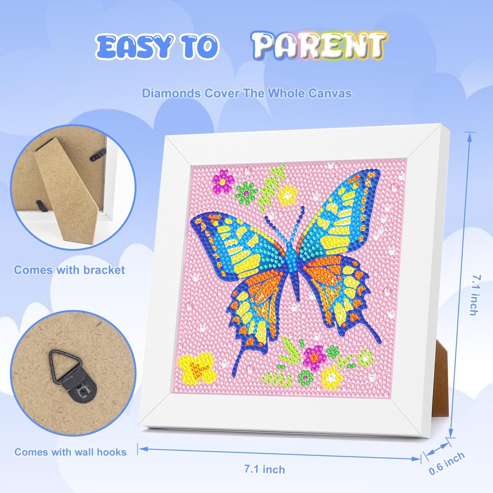 Diamond Art Kits for Kids – Crafts for Girls 8-12 – Diamond Art Painting with…