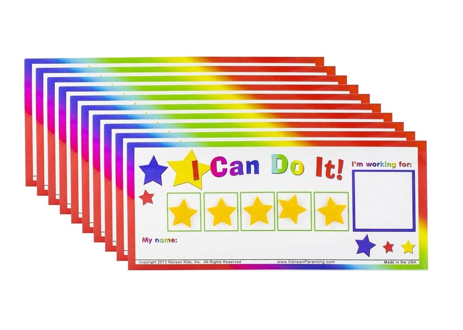 Kenson Kids I Can Do It! Star Token Board Dry Erase Classroom Incentive Chart…