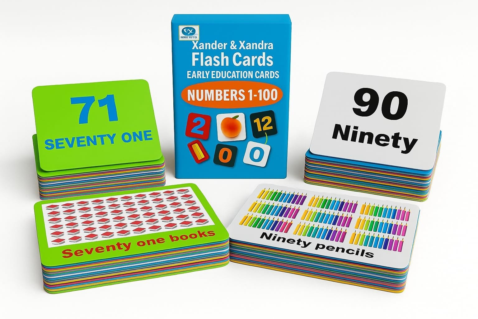 Durable Number Flash Cards for Toddlers – Learn Counting 1-100 | Preschool Games
