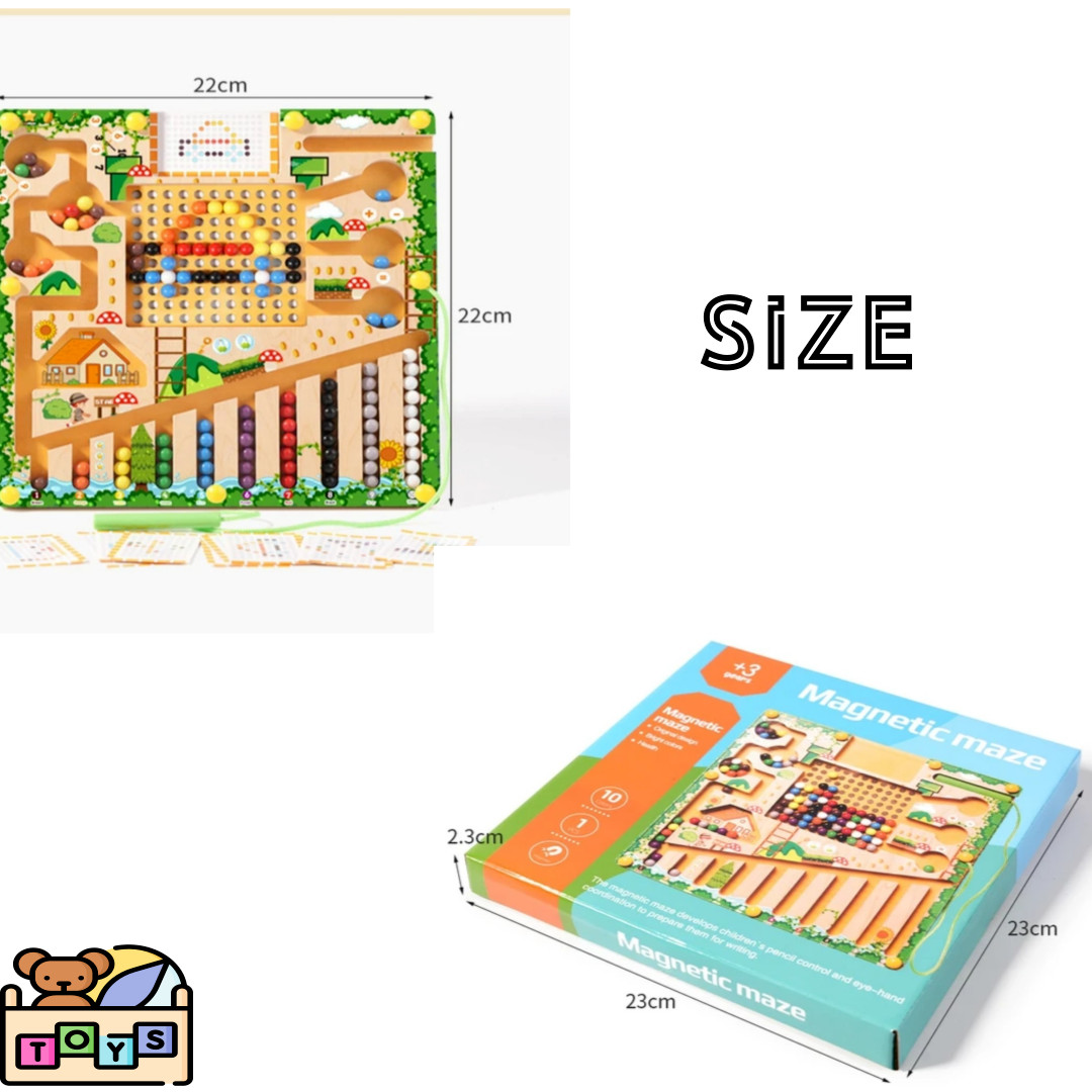 Magnetic Sorting Games Puzzle Maze Board Learning Colour Number Classification