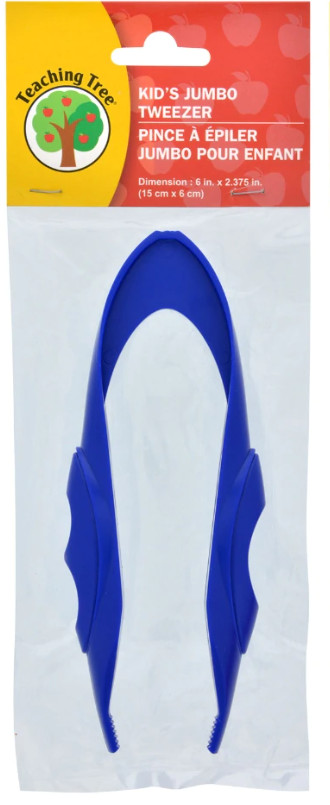 Teaching Tree Kid’s 6″ Jumbo Tweezers ~ Blue