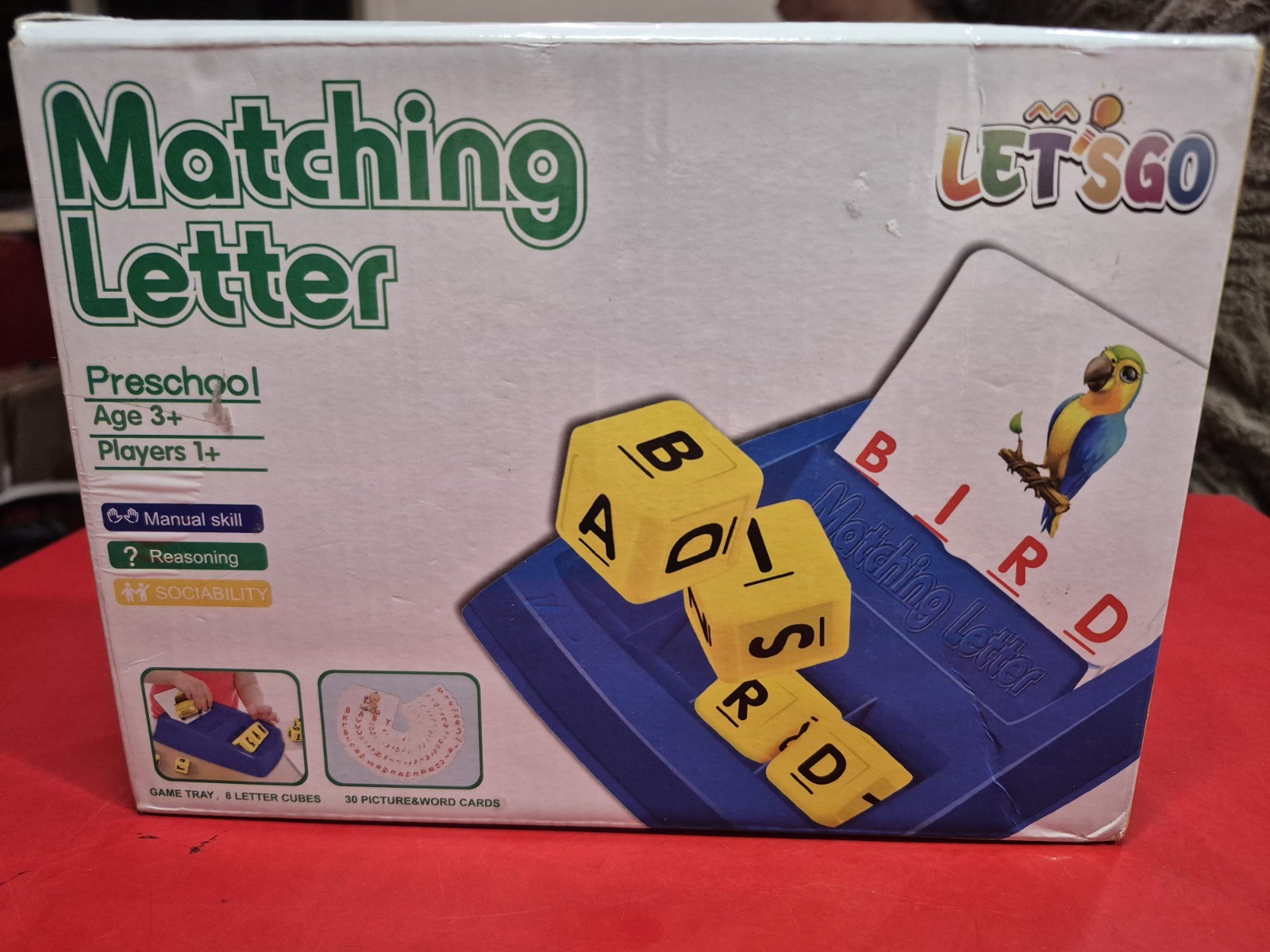 Educational Let’s Go Matching Letter Game for Preschool – Ages 3+ – Box set
