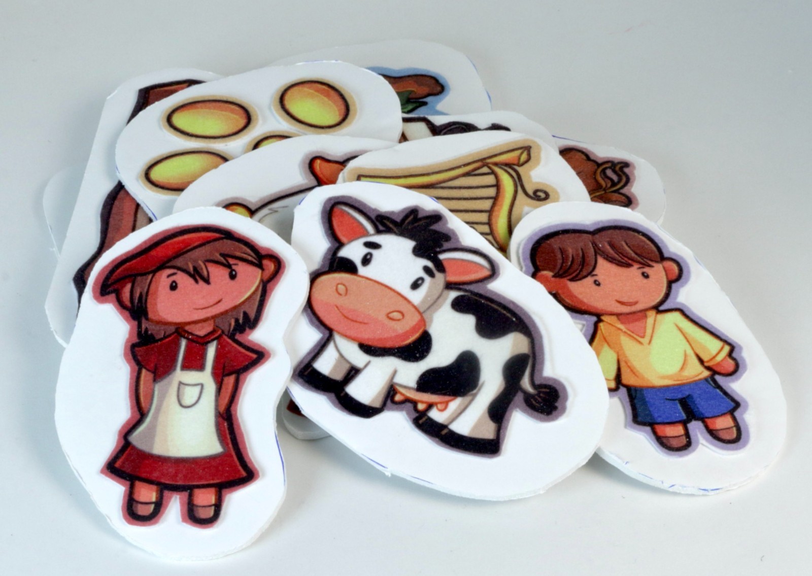 Set of Jack and the Beanstalk Story Characters, Felt on Foam Board