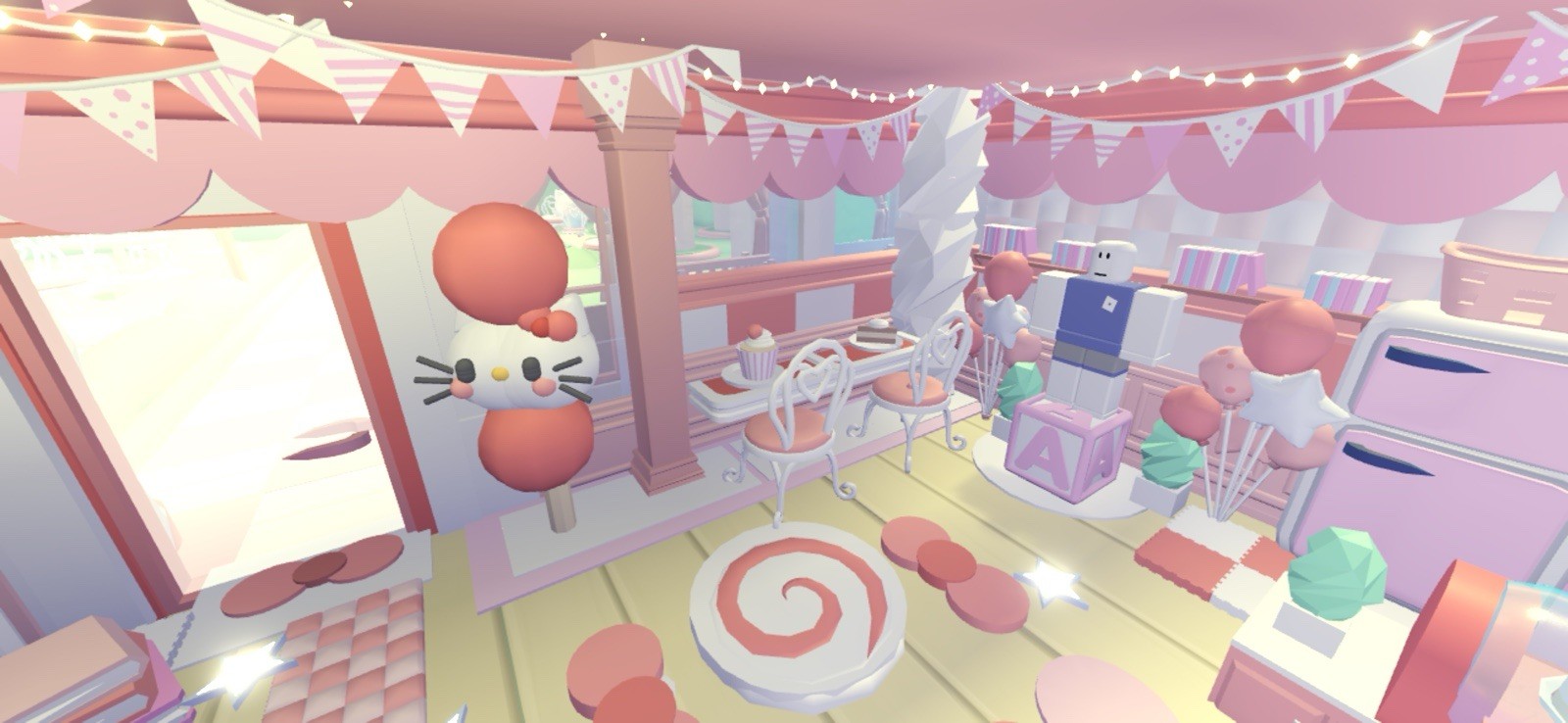 Hello Kitty Themed Cafe❤️Glitch Build House ❤️ Adopt Me Home