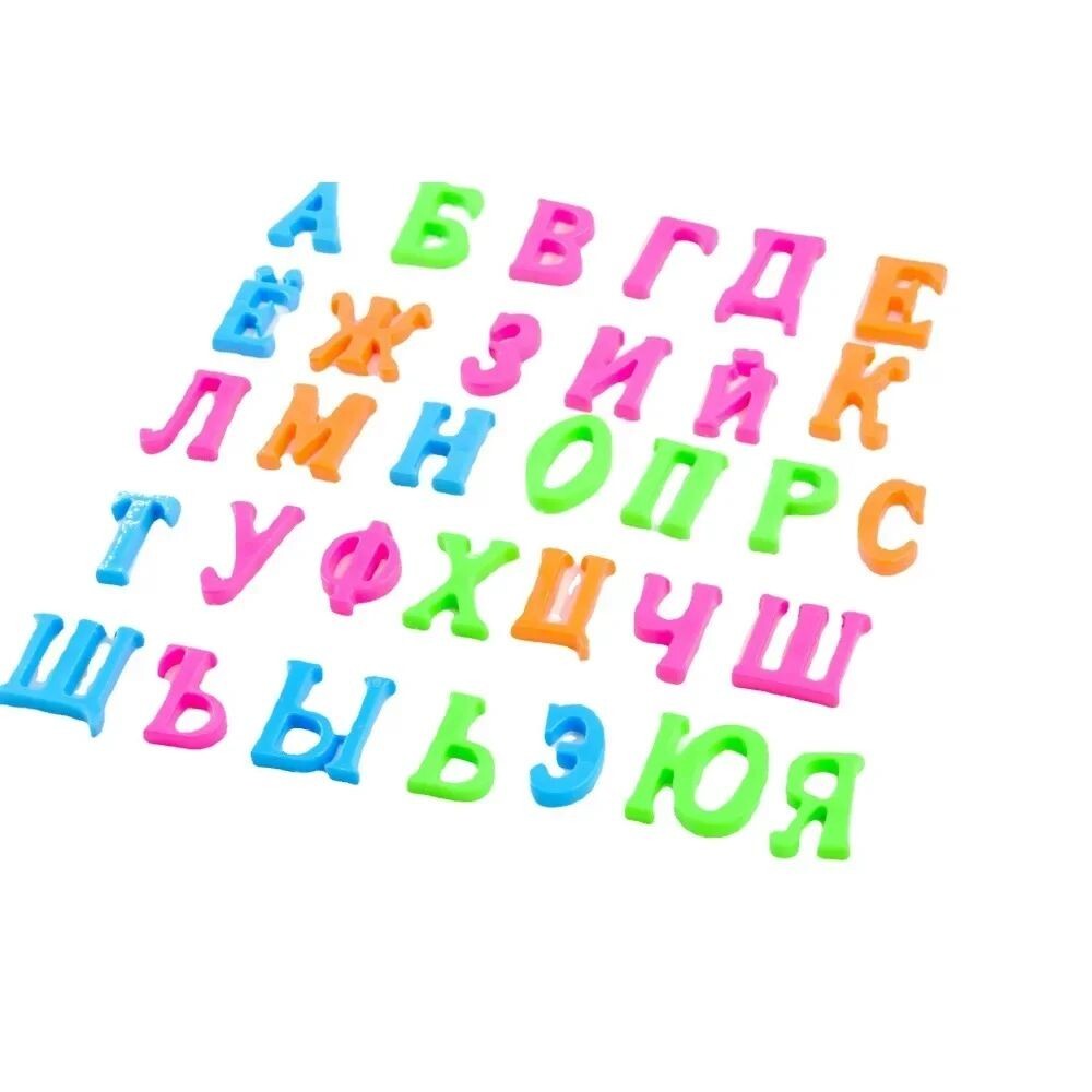 Colorful Magnetic Russian Letters 4cm Uppercase for Early Education.