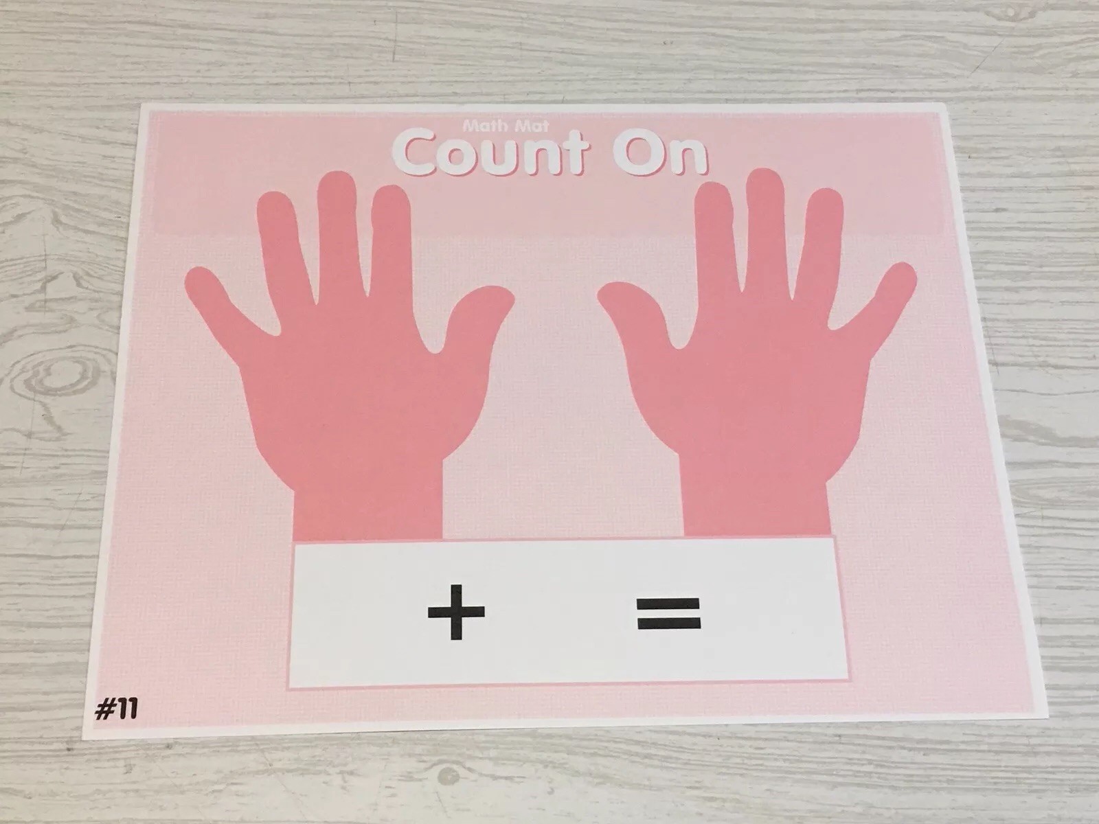 Classroom Set of 10 – Laminated Math Work Mats – Dry Erase #011