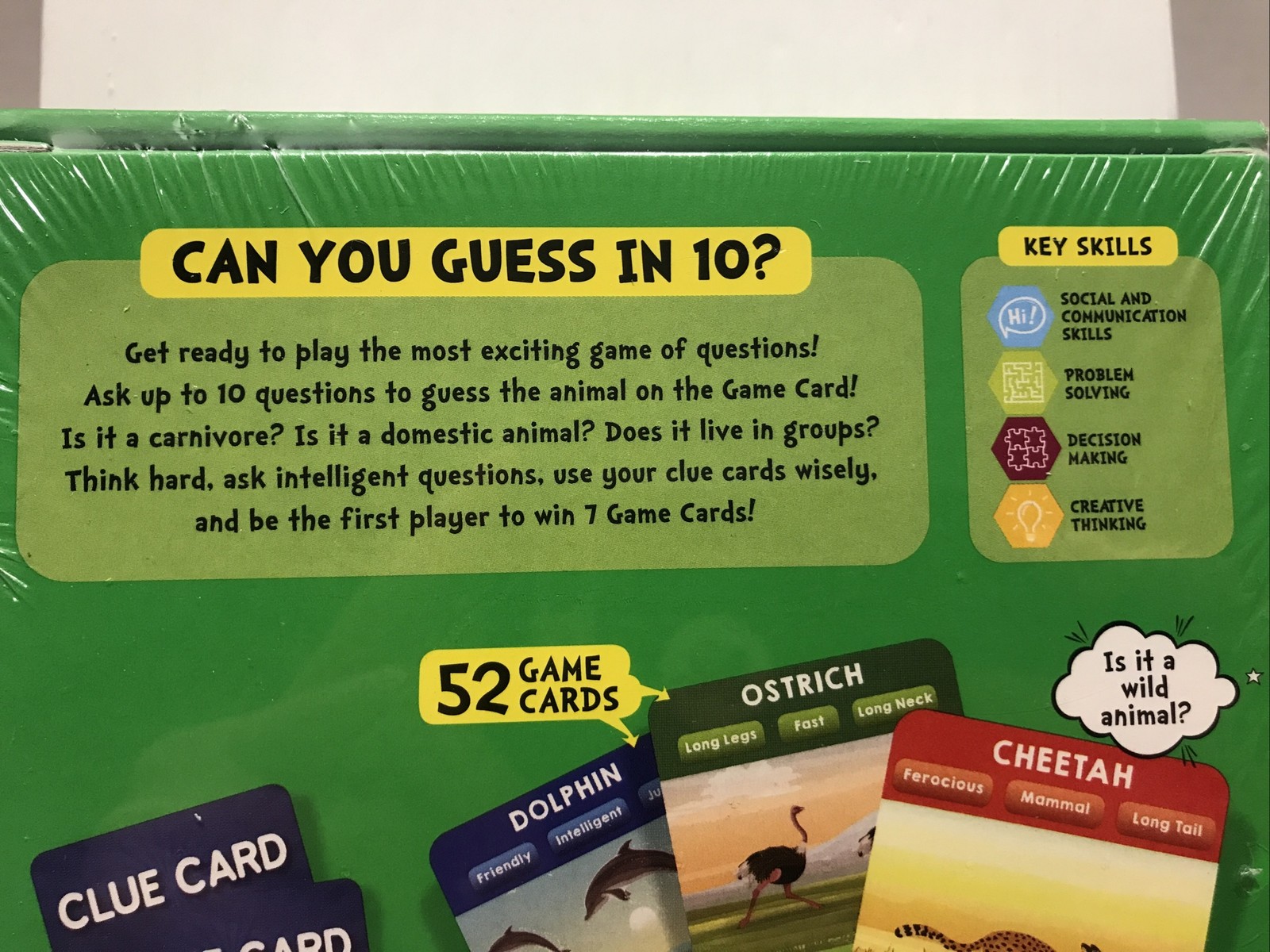 Guess in 10 Animal Planet Card Game Skillmatics Ages 6+ -BRAND NEW